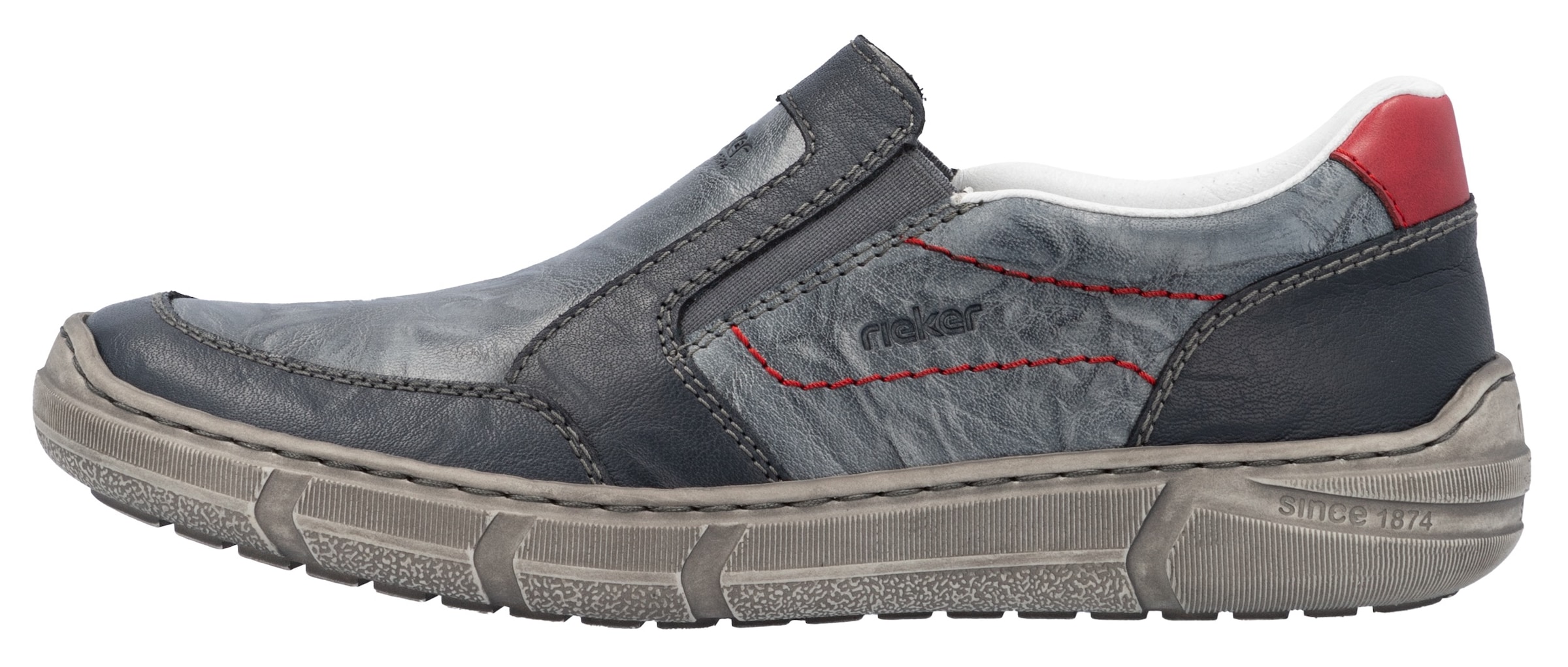 Rieker Slipper, Slip on Sneaker, Halbschuh, Freizeitschuh mit Schaftrandpolsterung