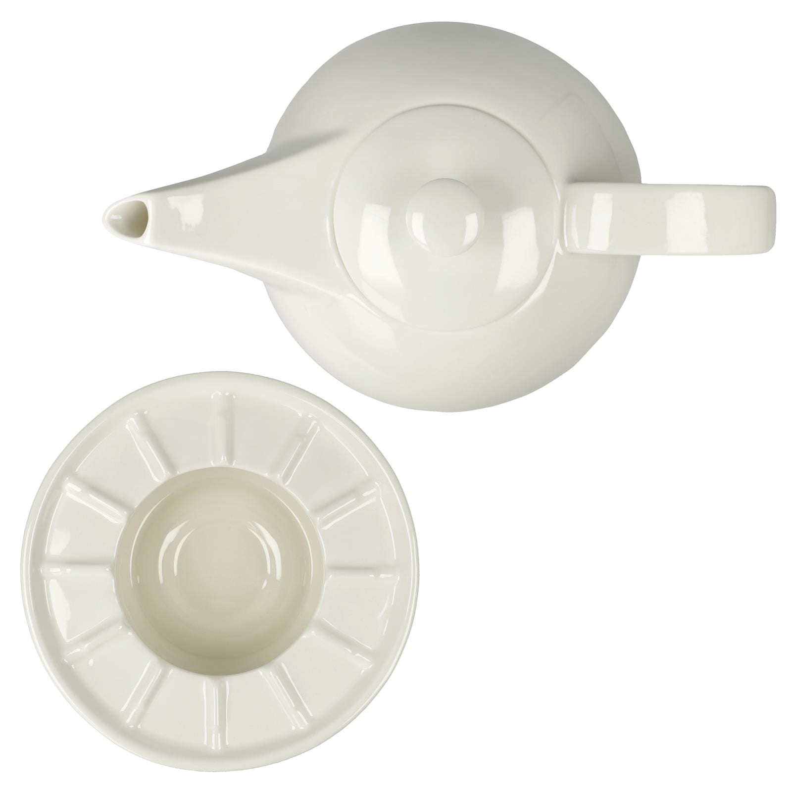 Goebel Teekanne »Teekanne mit Stövchen TableWare 1,2 l weiß« 1 Stk. tlg. Handwäsche wird empfohlen