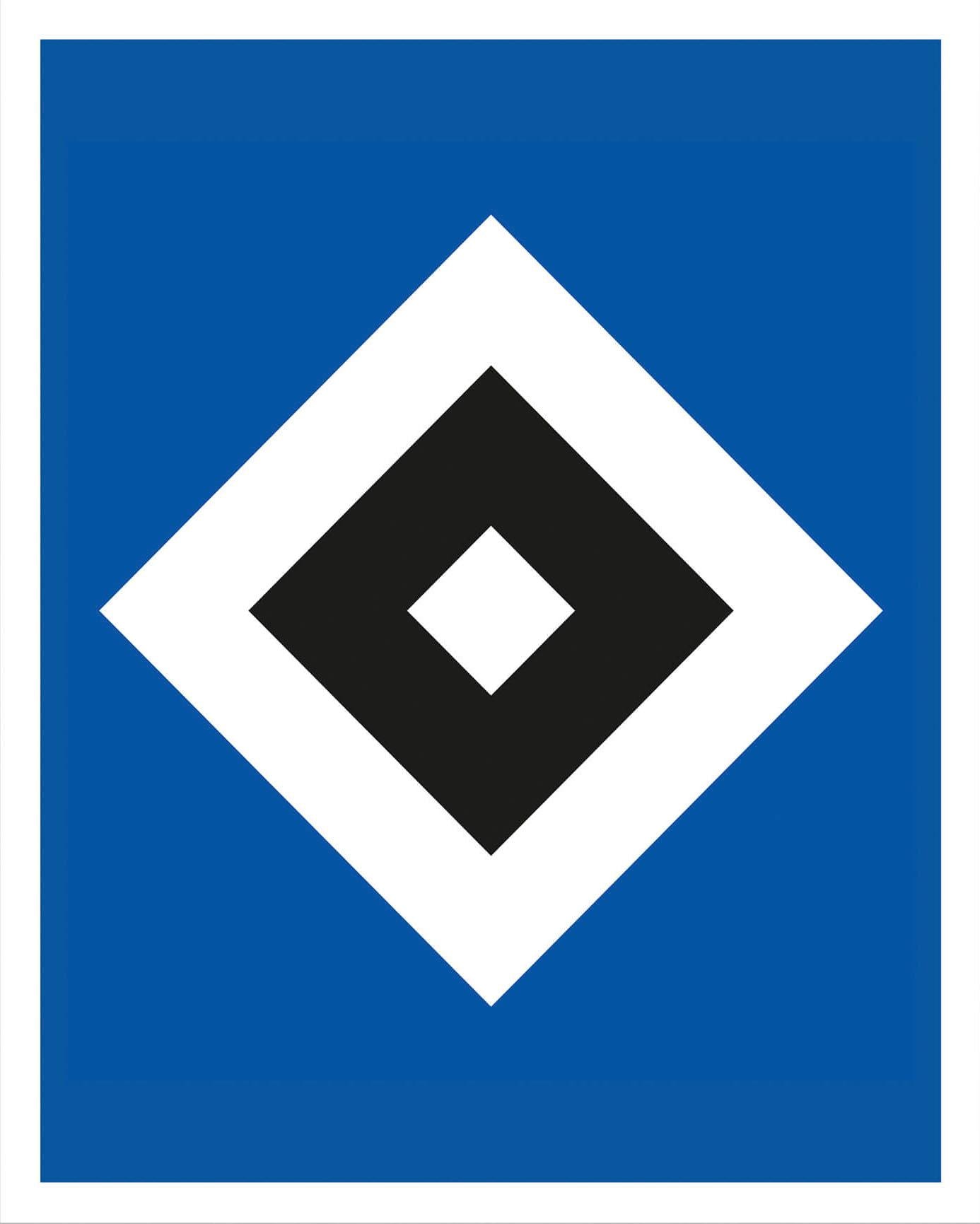 Poster »HSV Raute Fußball Deko«, Poster ohne Bilderrahmen