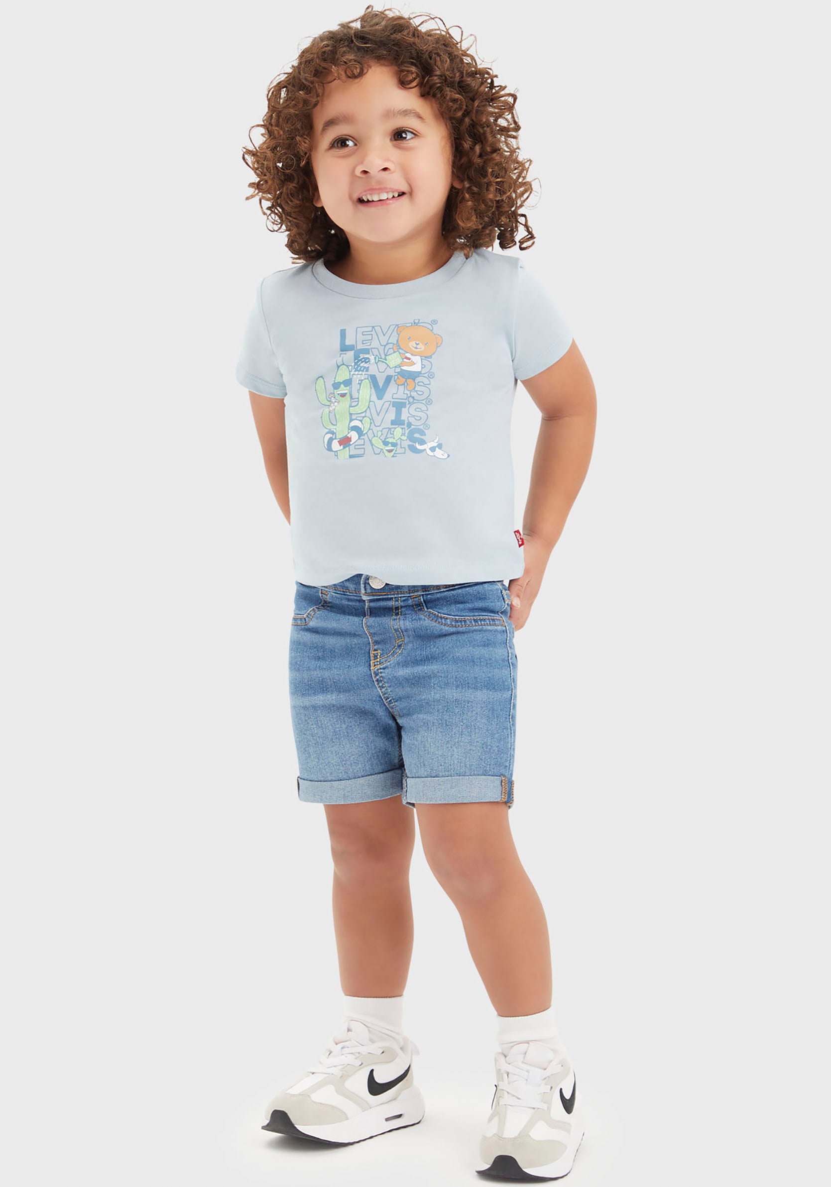 T-Shirt & Shorts »CRITTER STACKED LOGO TEE«, (Set, 2 tlg.), for Baby BOYS