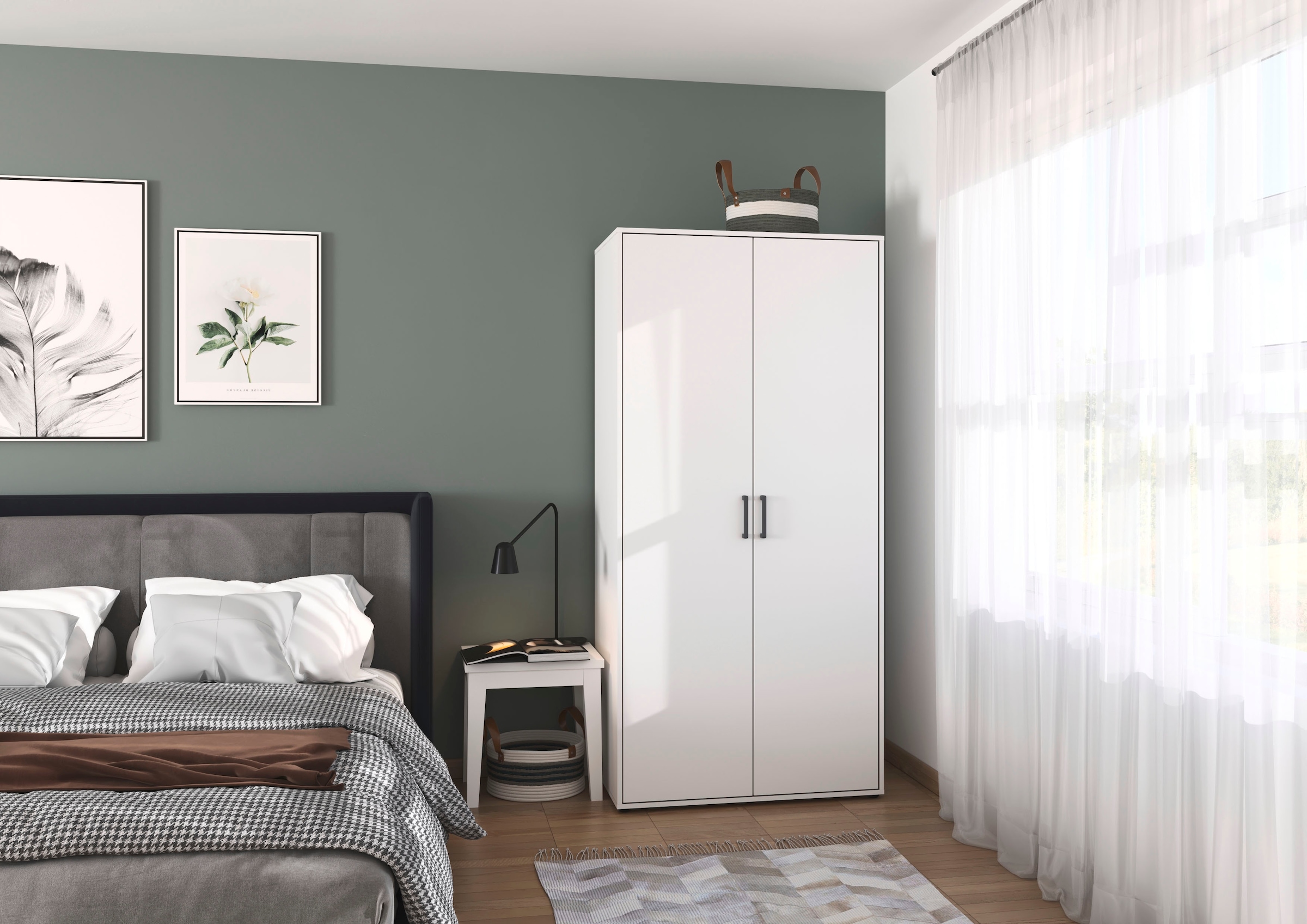 rauch Kleiderschrank »VOYAGER Garderobe Wäscheschrank TOPSELLER Schlafzimmer« in 3 verschiedenen Ausstattungen BASIC/CLASSIC/PREMIUM,  mit 2 modernen Griffvarianten, viel Stauraum MADE IN GERMANY