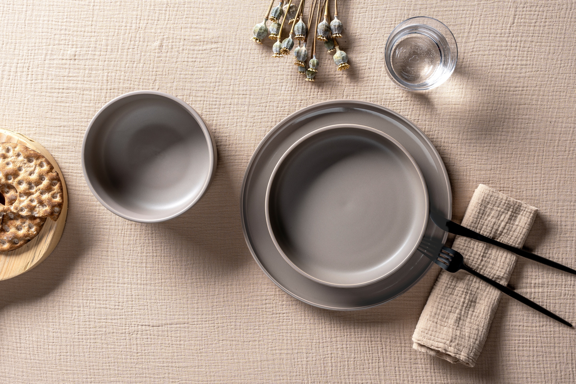 LEONARDO Teller-Set »Speiseteller ROMA, Keramikteller, ca. 27 cm, 6-teilig« Teller Set, Geschirr-Set, Service, spülmaschinengeeignet