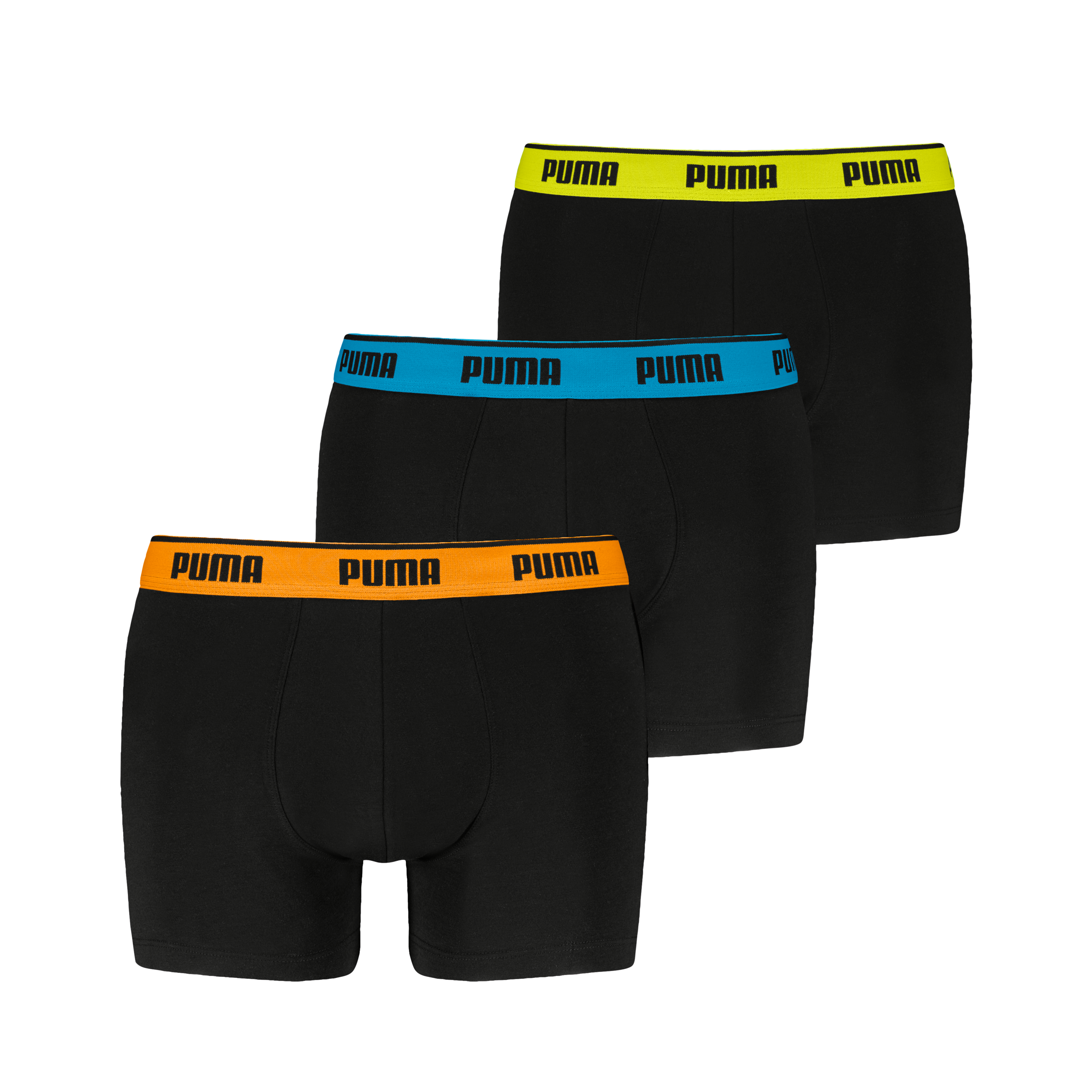 PUMA Boxershorts »PUMA MEN EVERYDAY BASIC BOXERS 3P« Komfortabler elastischer Logobund