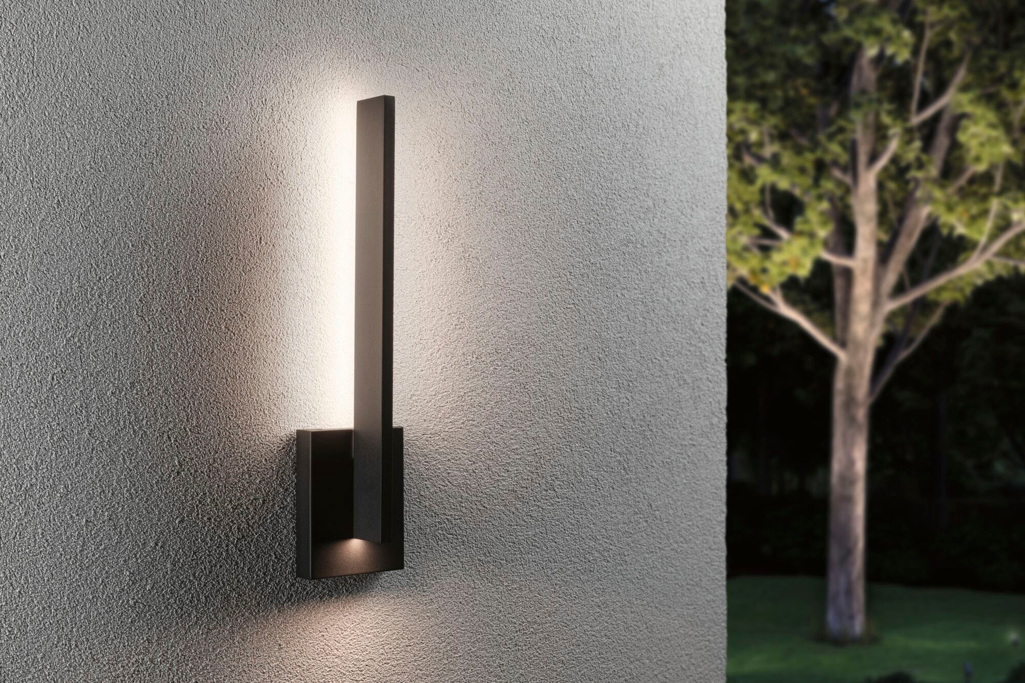 Paulmann LED Außen-Wandleuchte »Outdoor 230V Levka 13,5W IP44 3000K anthrazit«, 1 flammig, Outdoor 230V Levka 13,5W IP44 3000K anthrazit