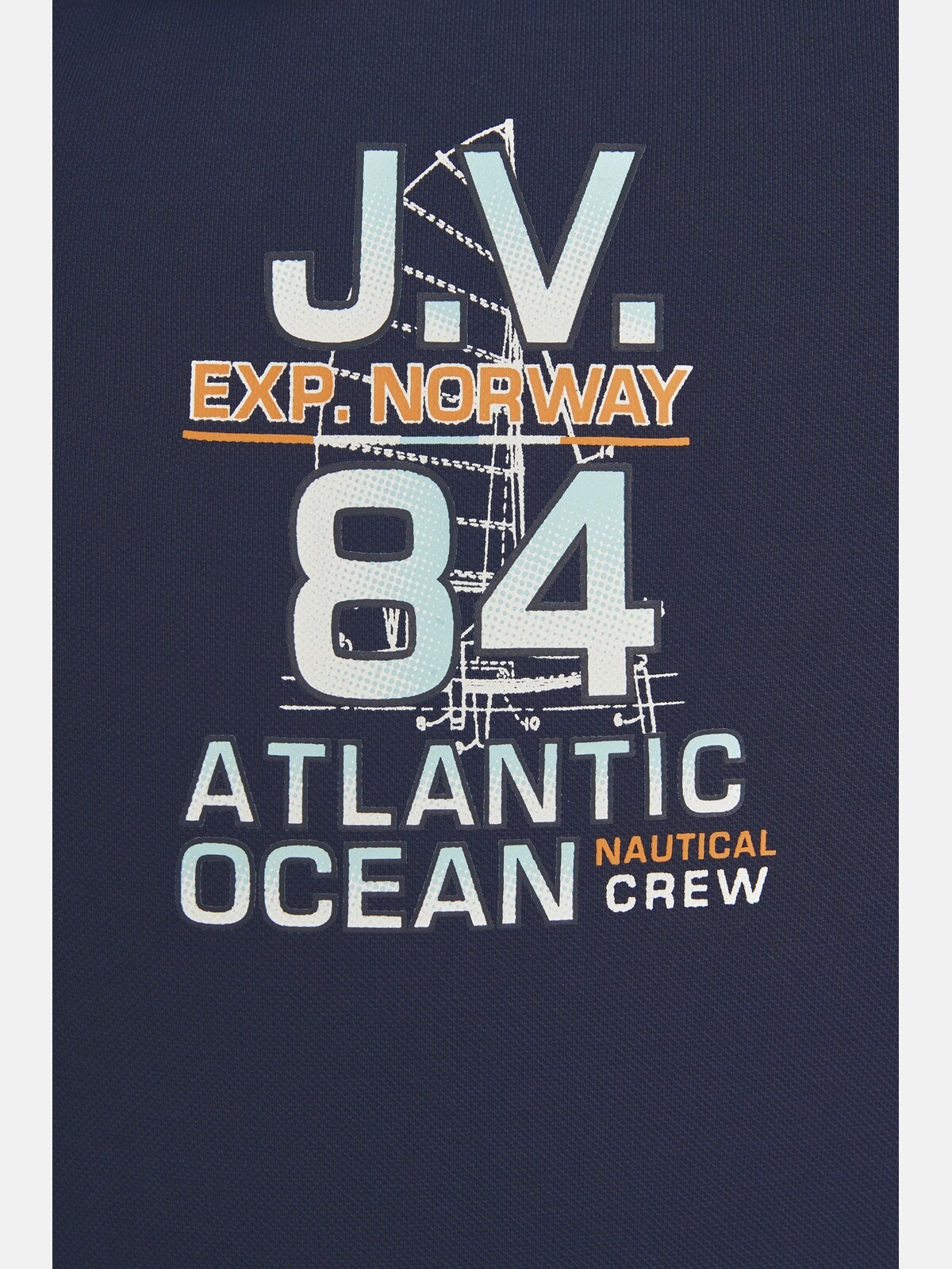 Jan Vanderstorm Poloshirt »Poloshirt UFFE«, (1 tlg.), mit sportlichem Aufdruck