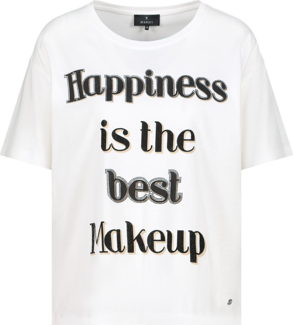 Monari T-Shirt »Shirt Happiness«, Mit Rundhalsausschnitt
