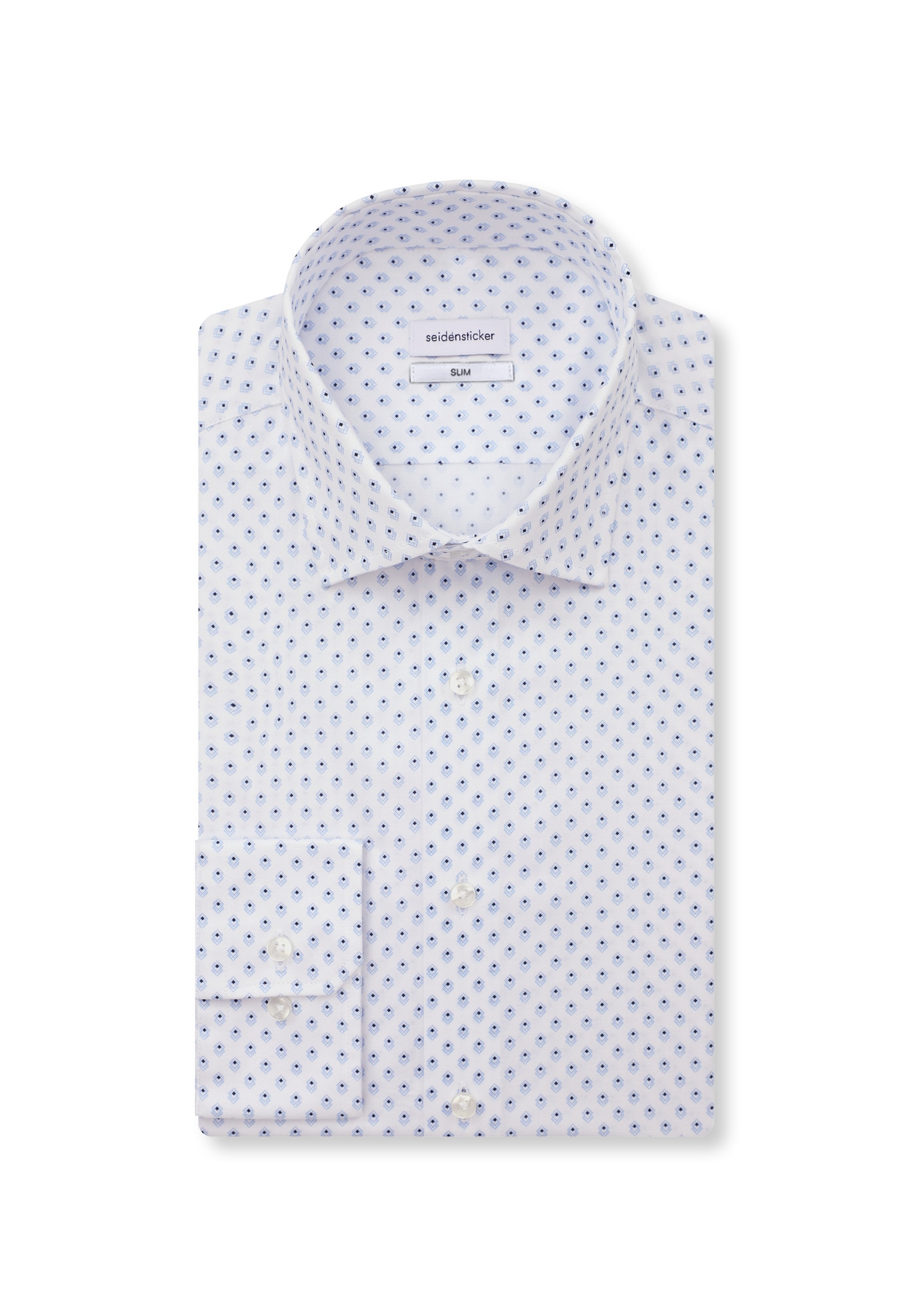 seidensticker Businesshemd »Slim« Slim 1/1 Kentkragen Druck