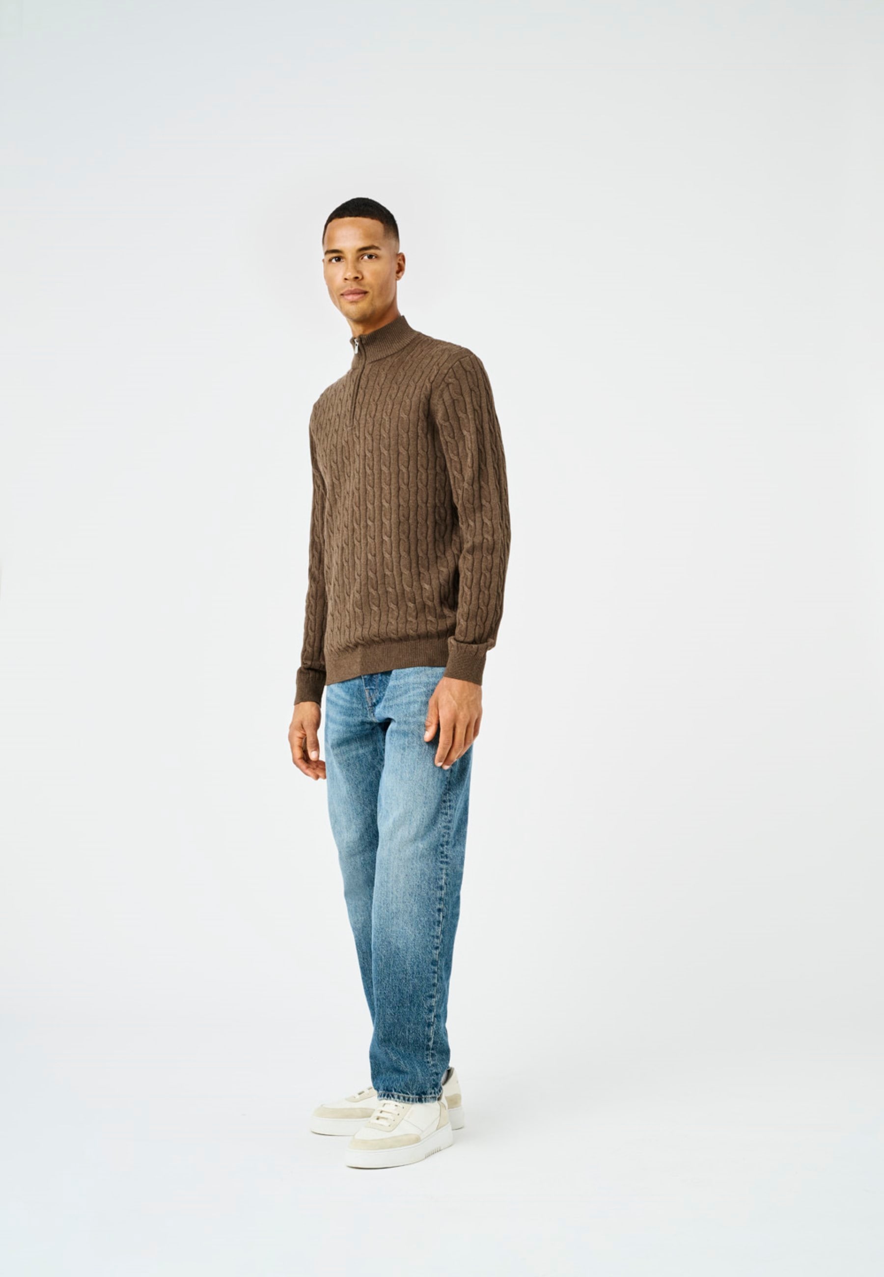 ONLY & SONS Troyer »ONSLOUI REG 12 CABEL HALF ZIP KNIT«