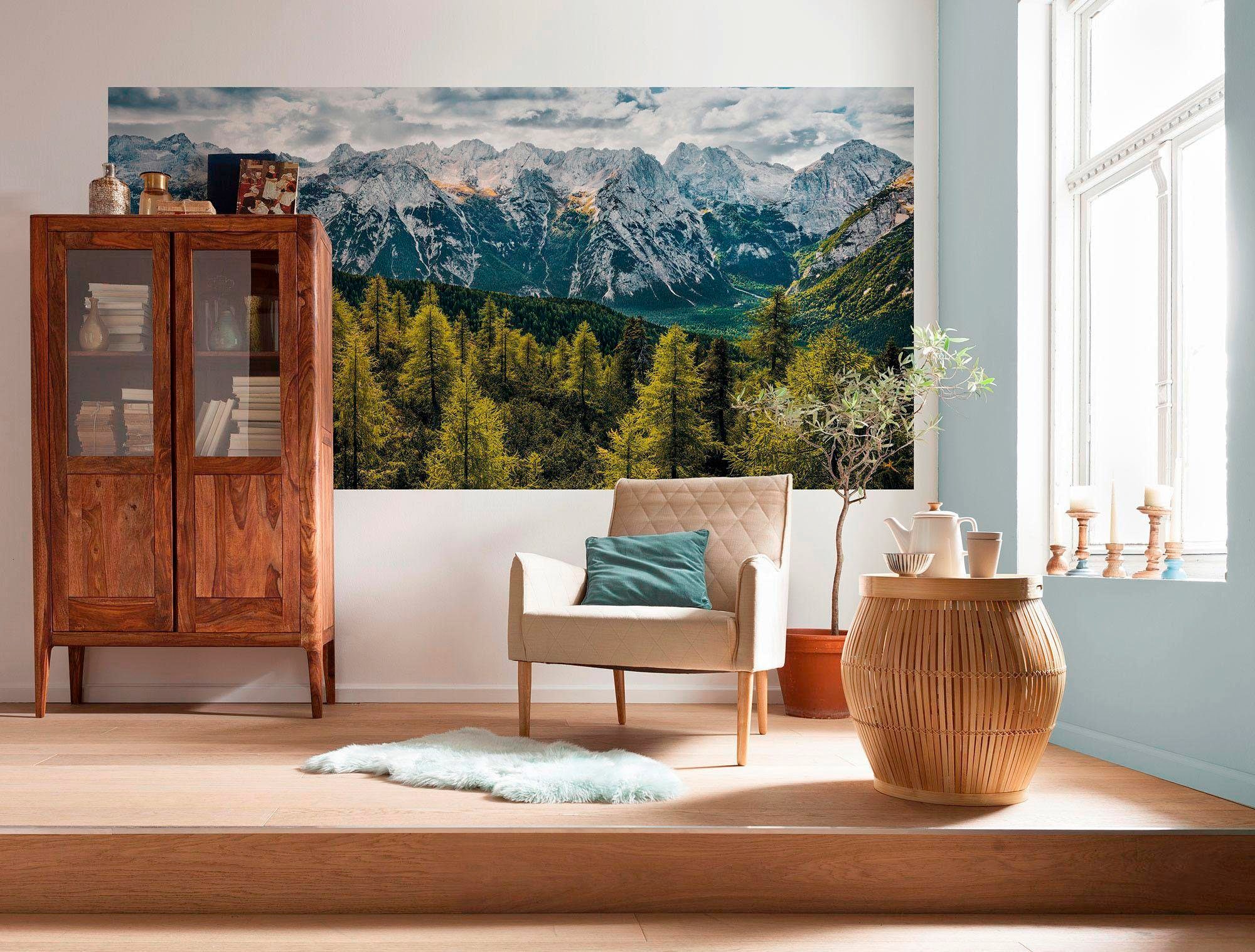 Komar Vliestapete »Digitaldruck Vlies - Wild Dolomites - Größe 200 x 100 cm«, bedruckt, Wohnzimmer, Schlafzimmer