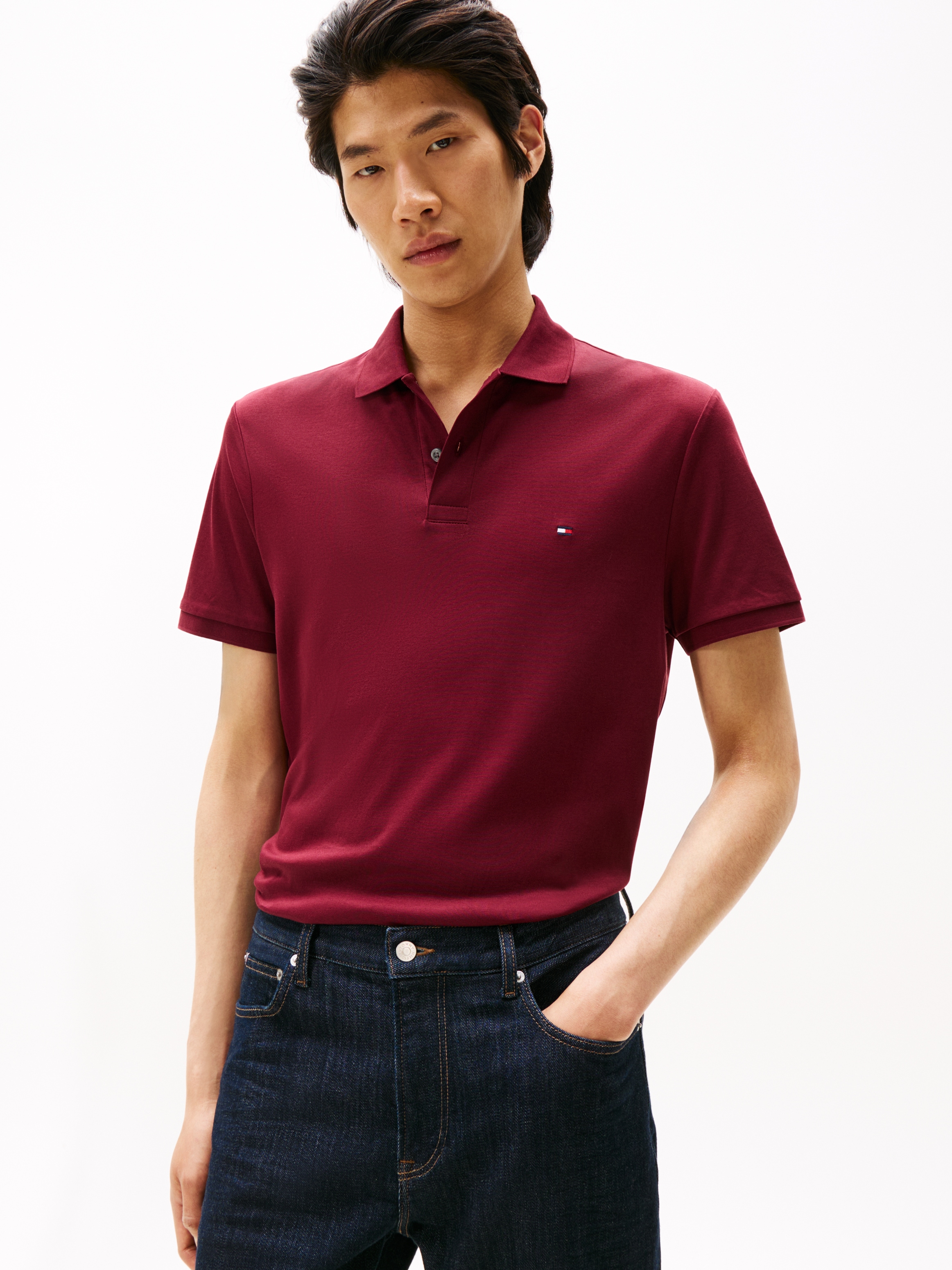 Tommy Hilfiger Poloshirt »LIQUID COTTON REGULAR SEASONAL« mit Logostickerei