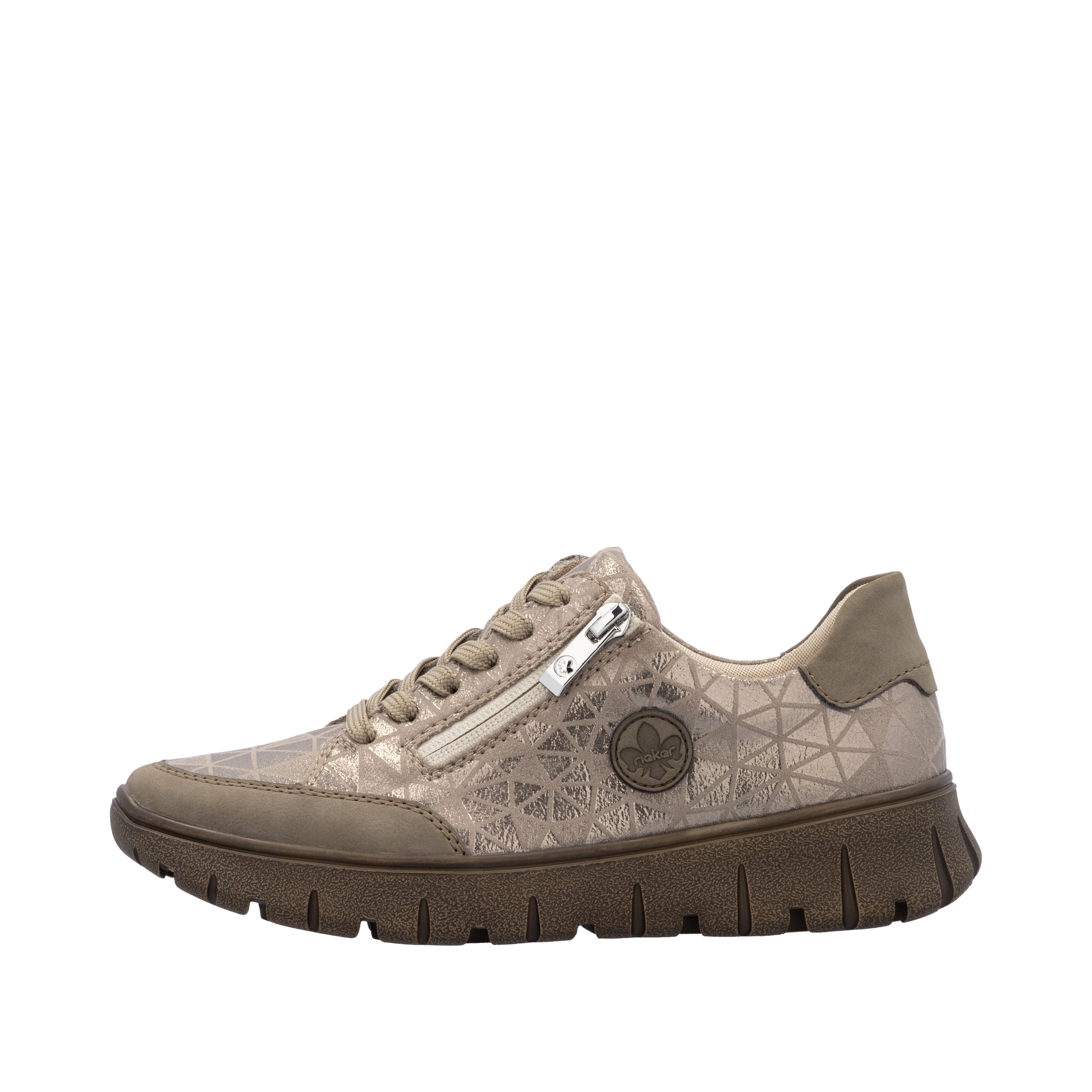 Rieker Plateausneaker, Schnürschuh, Halbschuh, Freizeitschuh in Bequemweite G (= weit)