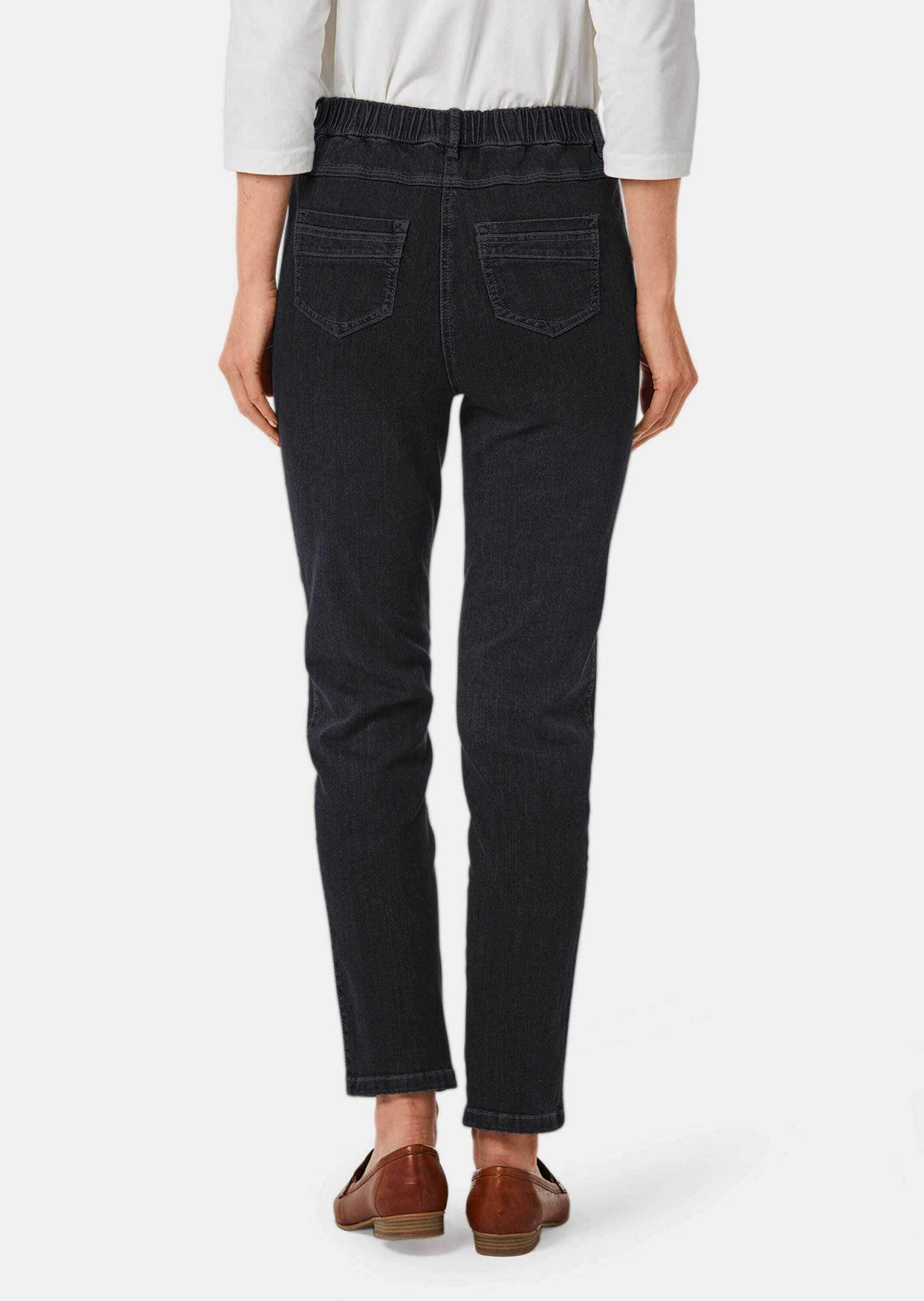 GOLDNER Regular-fit-Jeans »Schlupfjeans Louisa Super elastische Jeans Louisa mit figurstreckenden Nähten«