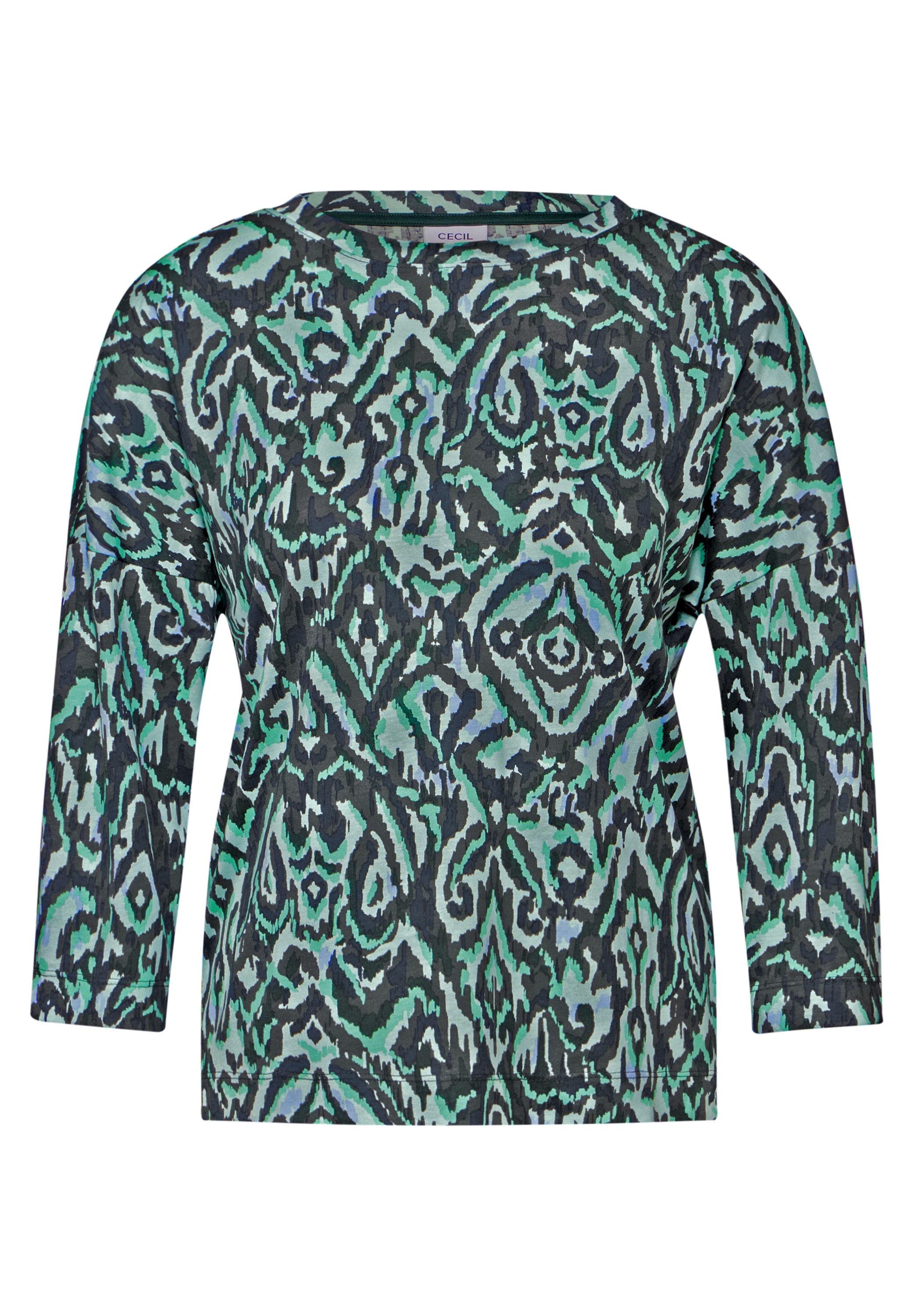 Cecil 3/4-Arm-Shirt, mit All-Over Print