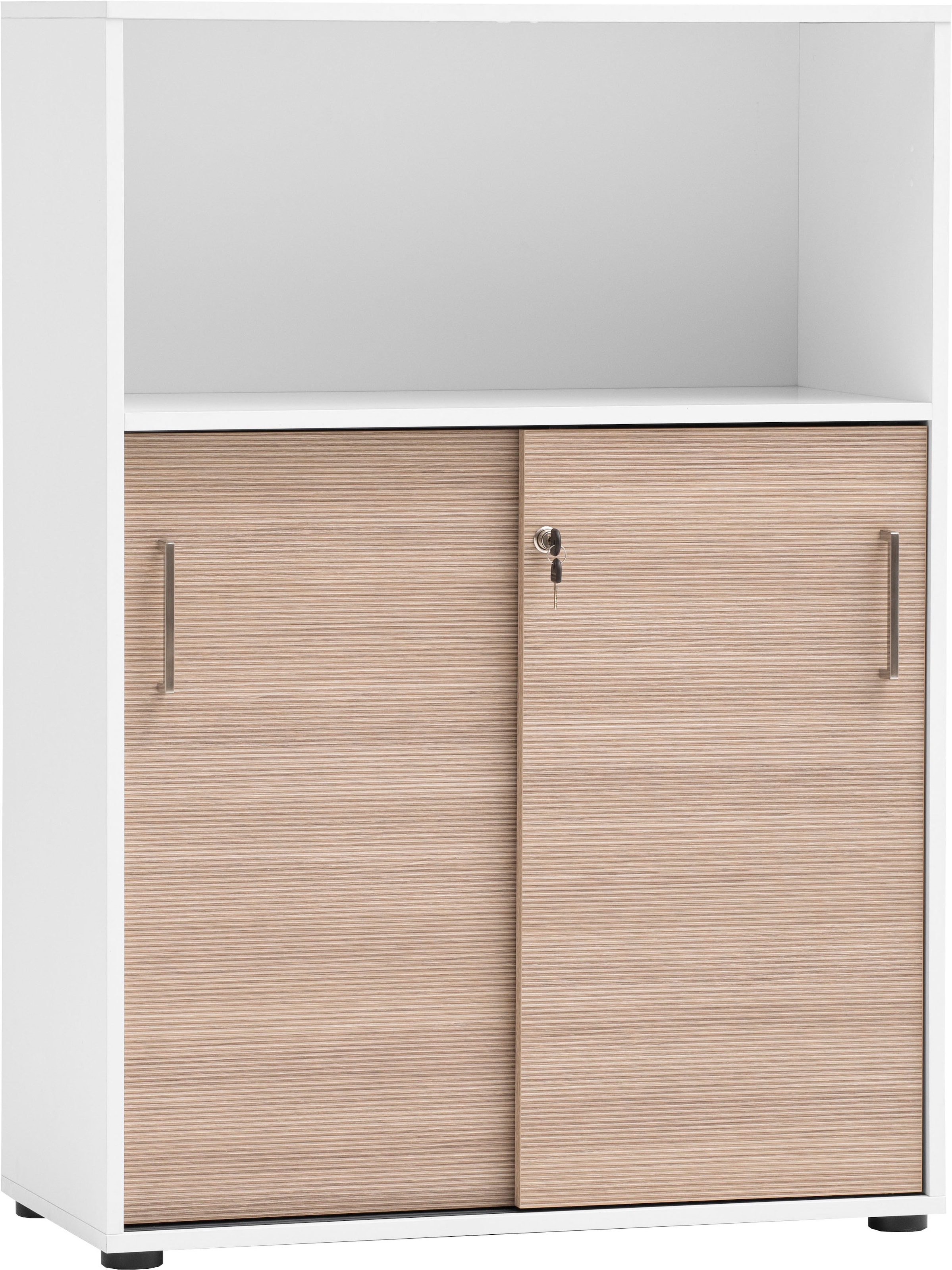 Schildmeyer Schiebetürenschrank »METZ, Aktenschrank abschließbar, Höhe 113,4 cm, MADE IN GERMANY« 1 Stk. tlg. Fronten in Canello,  MADE IN GERMANY