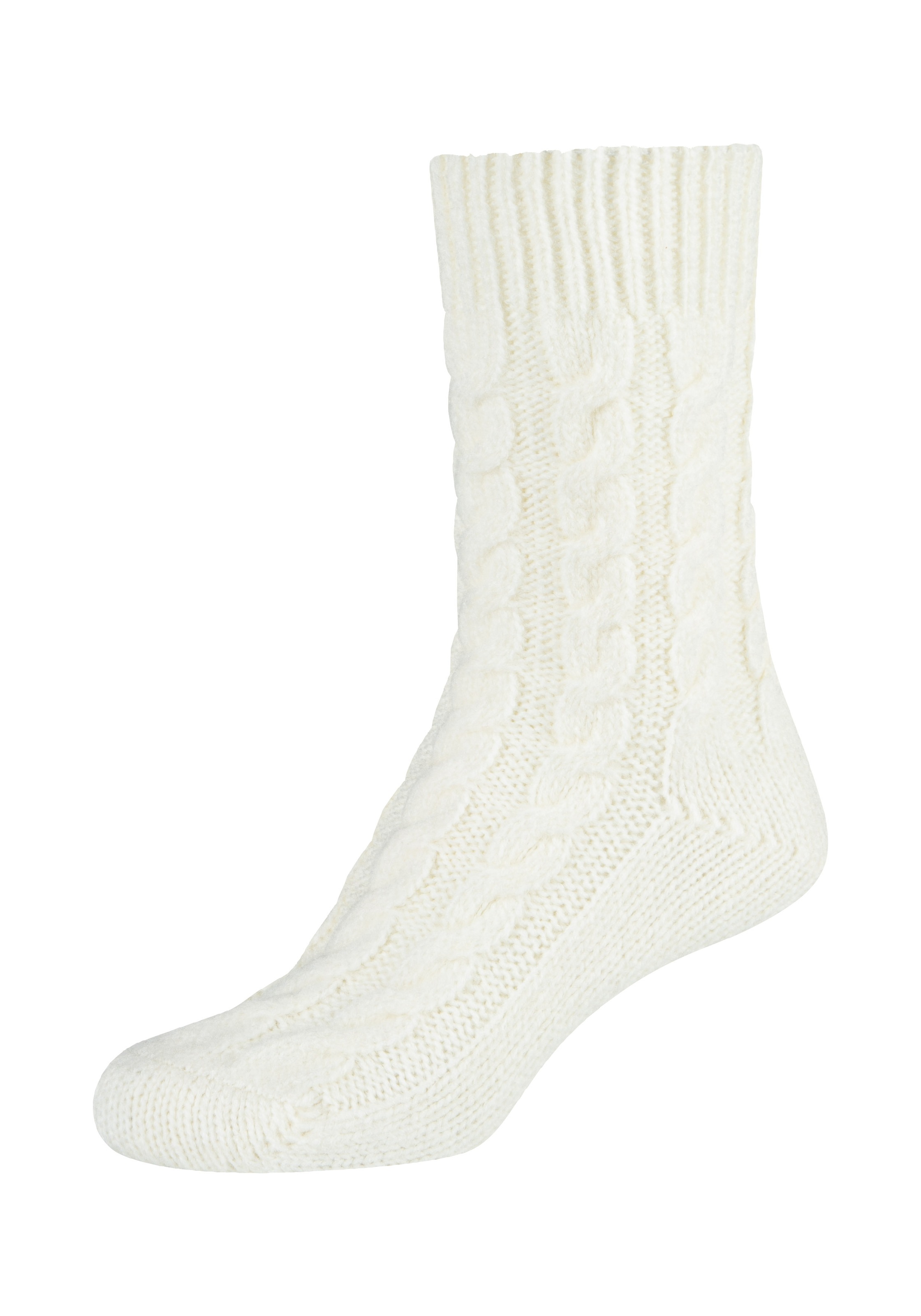 Camano Socken »warm & cozy« 2 Paar, 2 Stk. tlg. mit Zopfmuster, Rippenbündchen
