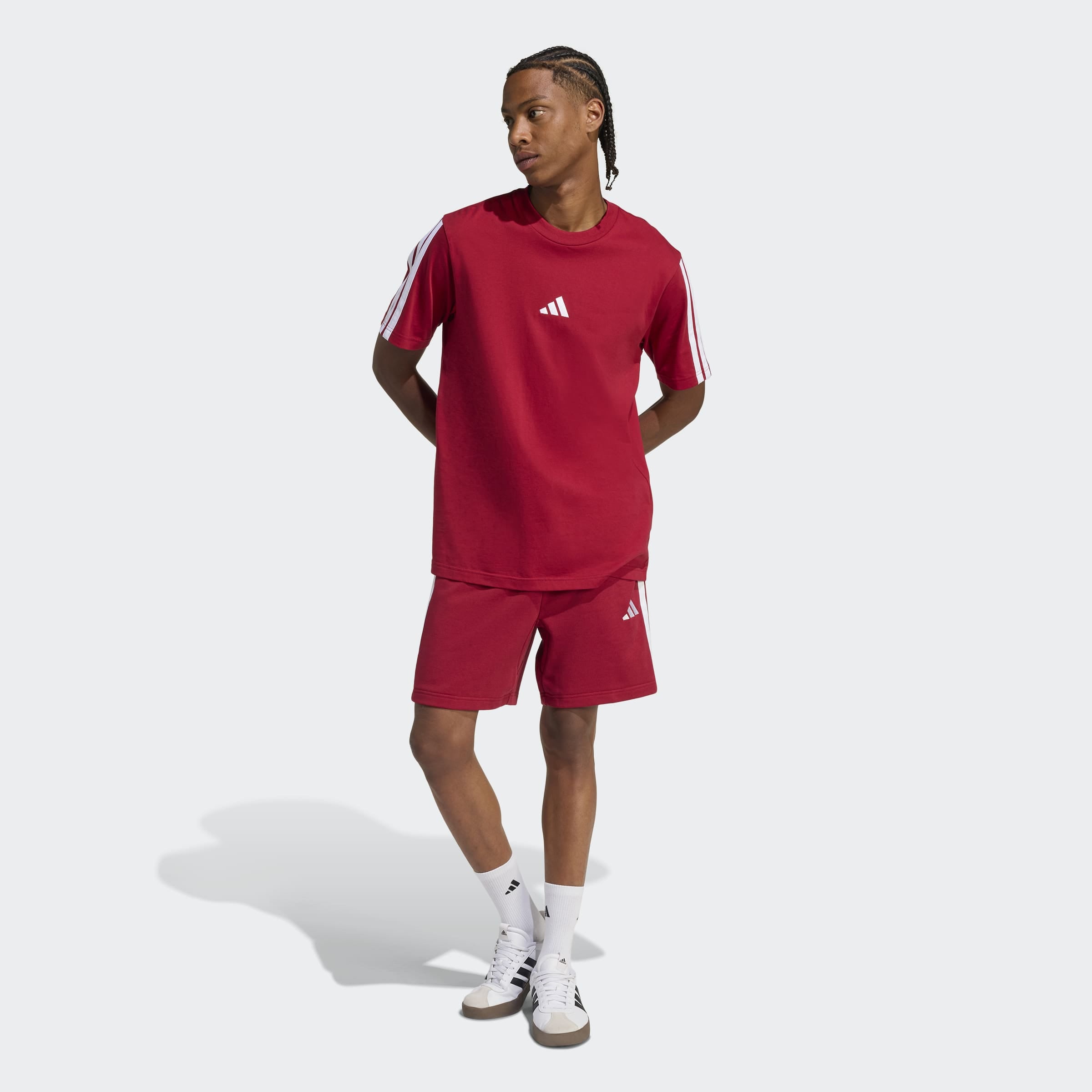 adidas Sportswear Shorts »ESSENTIALS 3-STREIFEN FRENCH TERRY«  für Laufaktivitäten und sportliche Anlässe, mit Kordelverschluss