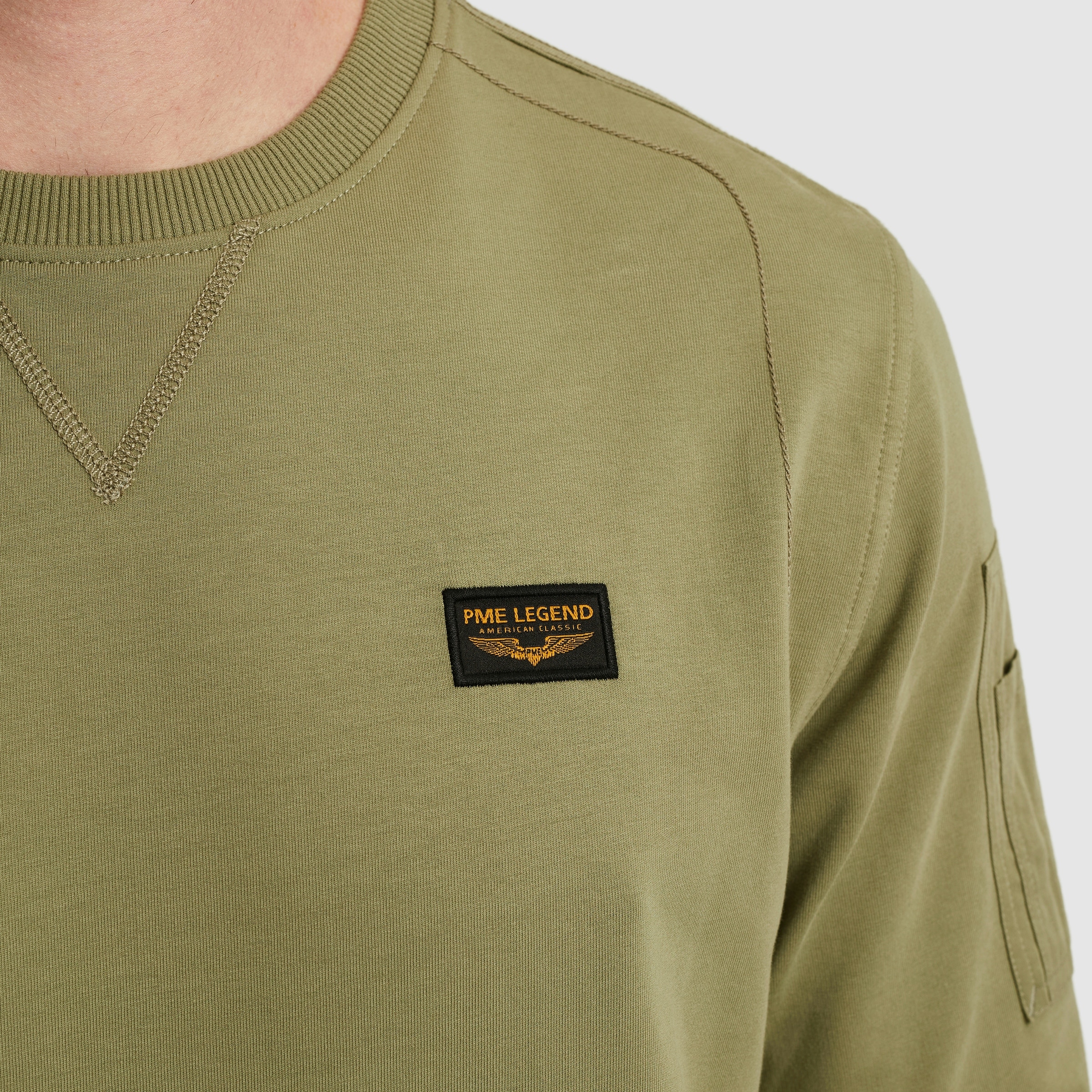 PME LEGEND Sweatshirt, mit Logo Stickerei