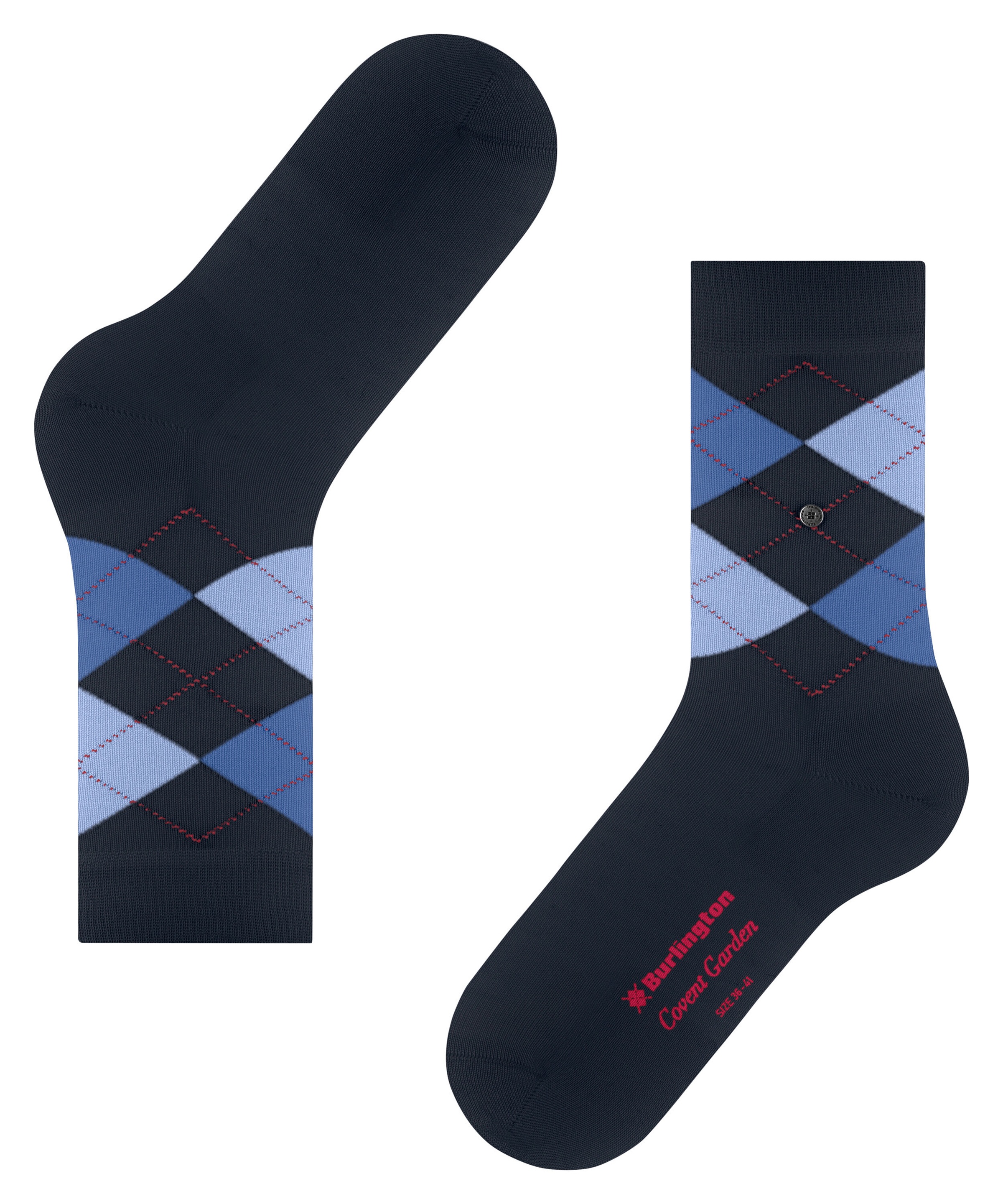 Burlington Socken »Covent Garden« Einheitsgröße 36-41,  Argyle-Muster, Burlington-Clip