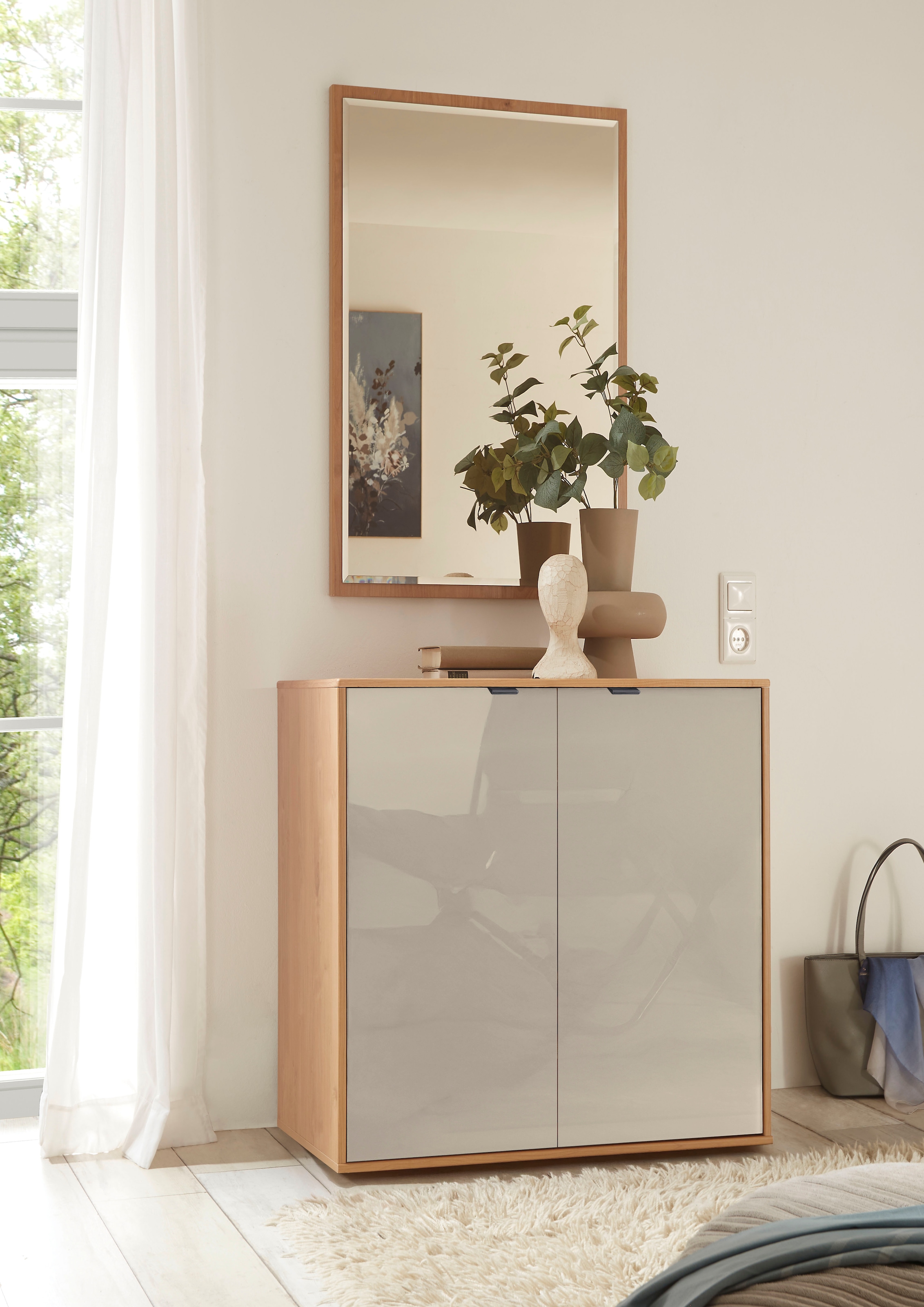 WIEMANN Kommode »Cardiff Sideboard, Wäscheschrank, teilmassiv Erle, 80 cm« Kommode 80x86x43 cm, braun, mit Dämpfung, MADE IN GERMANY,  verschiedenen Ausführungen, inklusive Einlegeboden