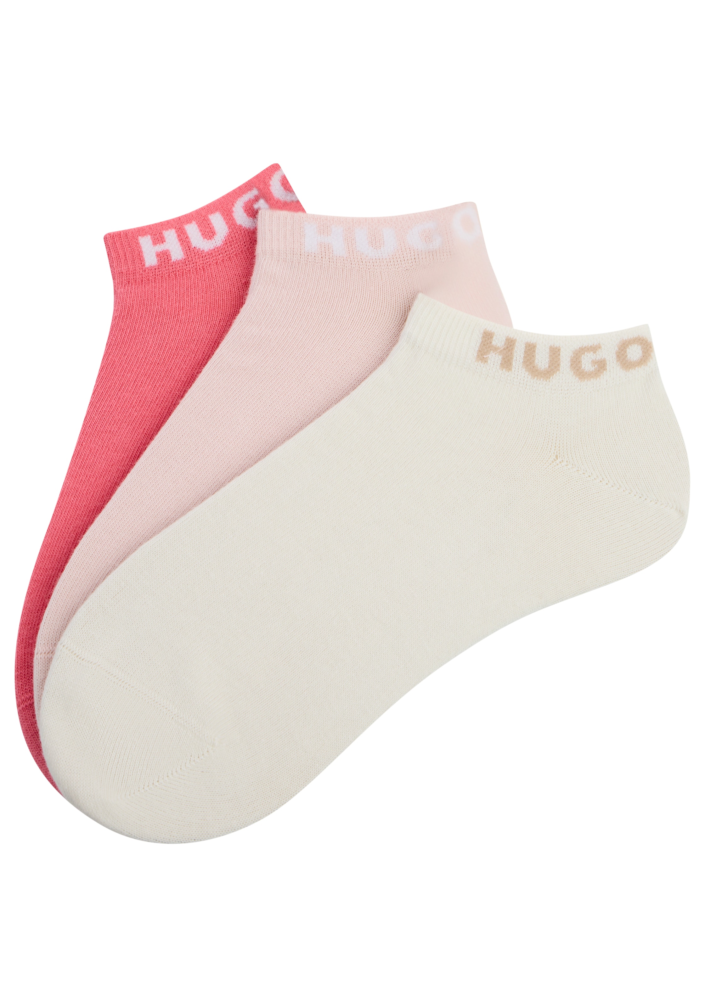 HUGO Underwear Socken »3P AS UNI CC W« Packung, 3er, 3 Paar tlg. mit kontrastfarbenen Logoschriftzug