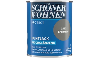SCHÖNER WOHNEN-Kollektion Lack »Protect«, (1), hochglänzend, 750 ml, erdbraun kaufen