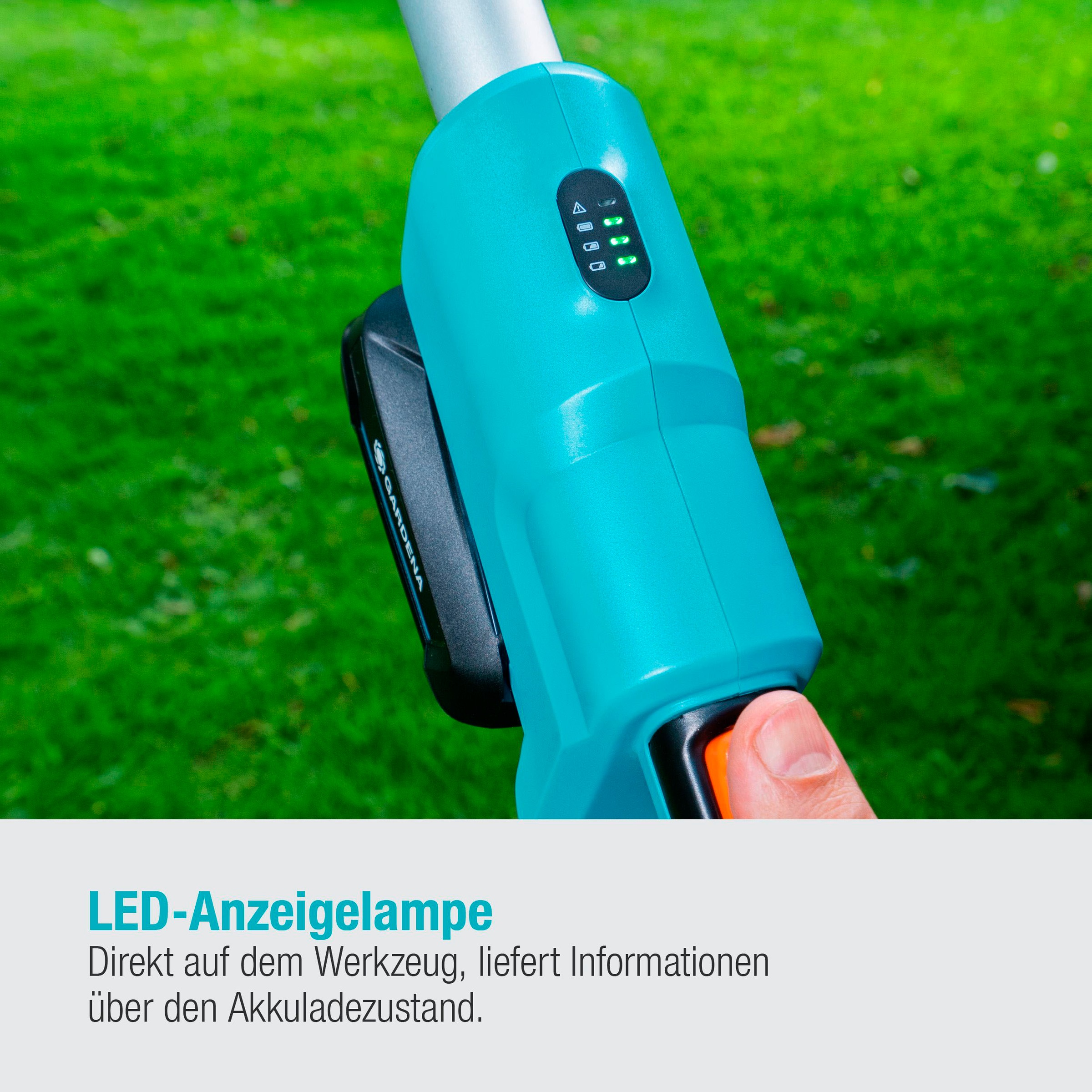 GARDENA Teleskop-Heckenschere »THS 42/18V P4A Ready-To-Use Set«, (mit Akku und Ladegerät), inklusive Akku und Ladegerät