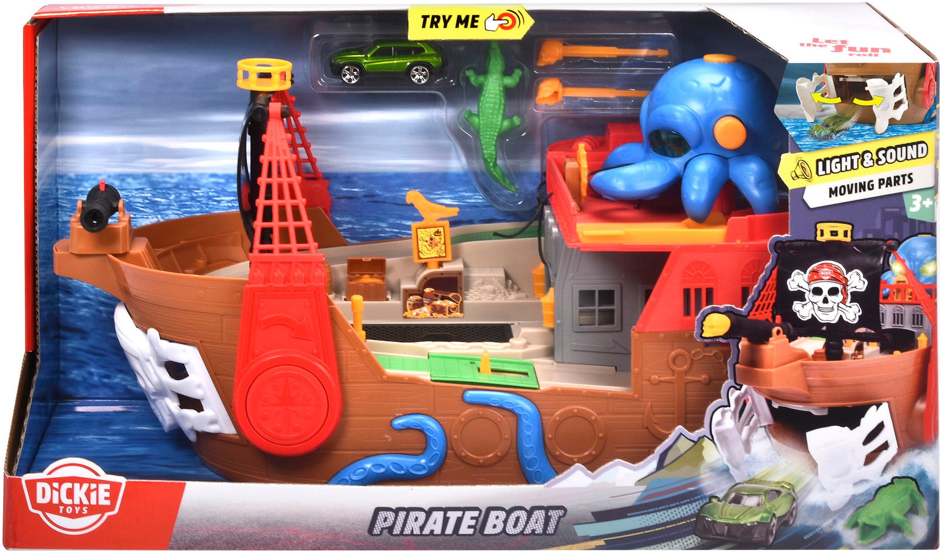 Dickie Toys Spielzeug-Boot »Piratenboot«, mit Licht und Sound