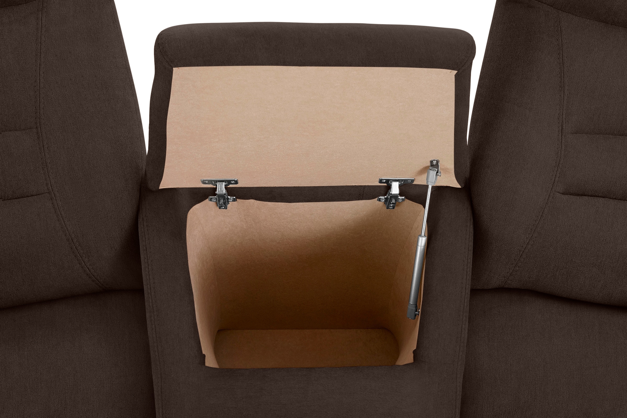 exxpo - sofa fashion 3-Sitzer »Ascoli, Kinosofa mit hohem Sitzkomfort, bequeme Armlehnen« inkl. Relaxfunktion, Ablage und Staufach, hohe Rückenlehne