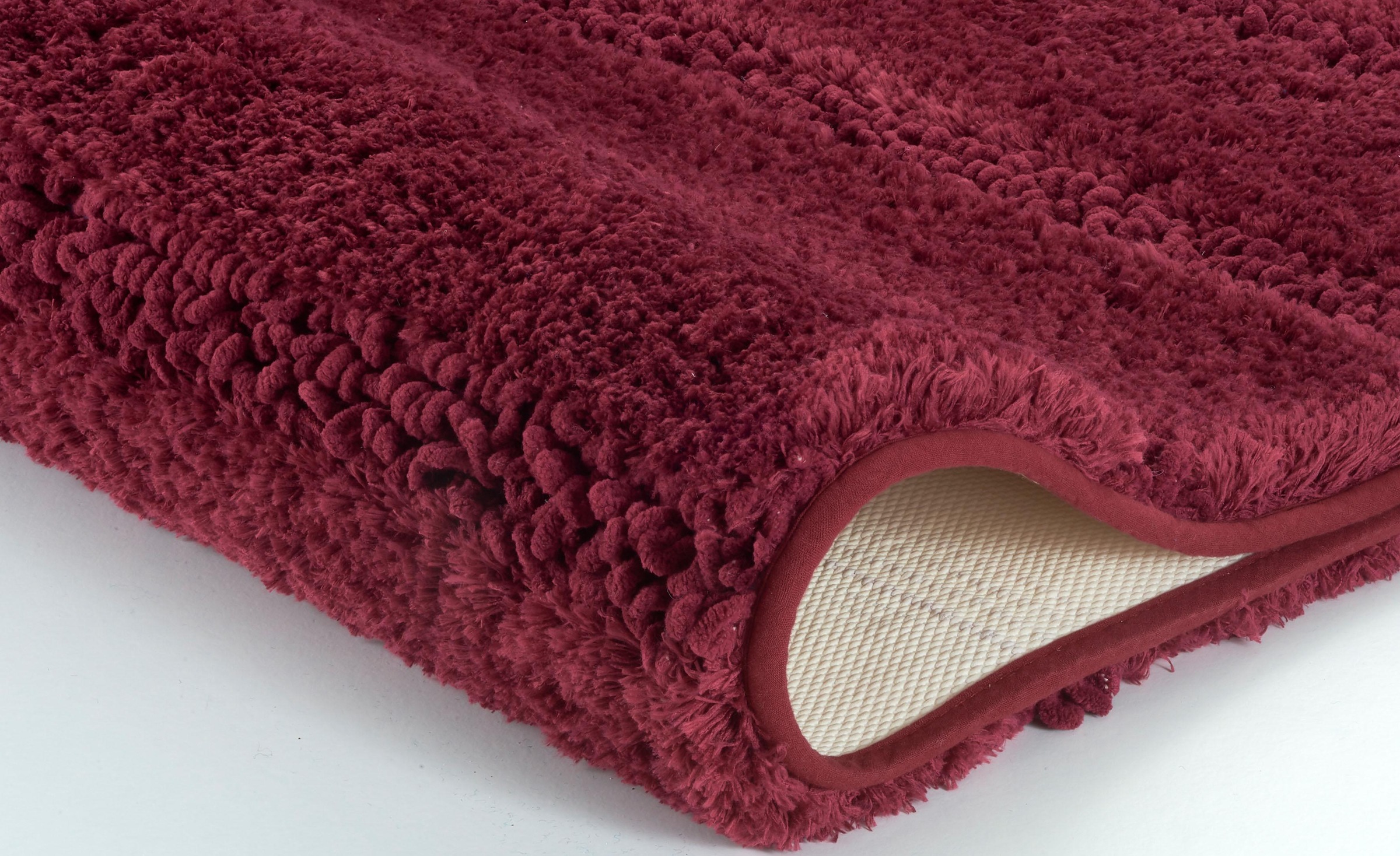 Kleine Wolke Badematte »Monrovia«, rutschhemmend beschichtet, fußbodenheizungsgeeignet, Badteppich, Uni Farben, gestreift, aus Mikrofaser, waschbar