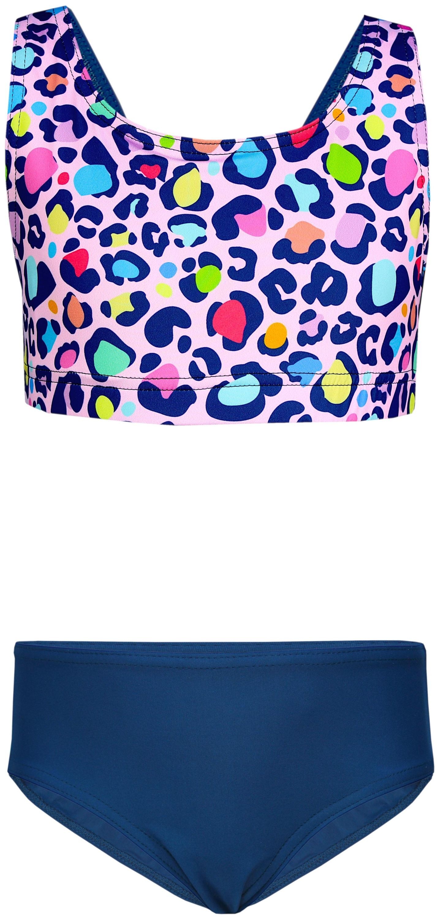 AQUARTI Bustier-Bikini »Bikini Mädchen Sport Bikini Racerback Bustier & Bikinislip«