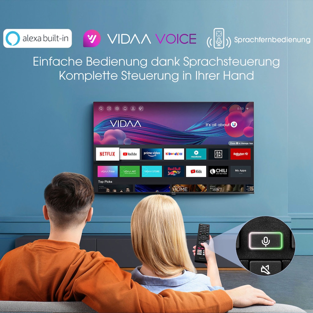 Hisense QLED-Fernseher »50E77HQ«, 126 cm/50 Zoll, 4K Ultra HD, Smart-TV