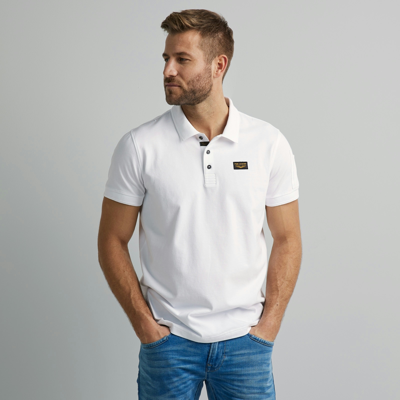 PME LEGEND Poloshirt, mit Logostickerei