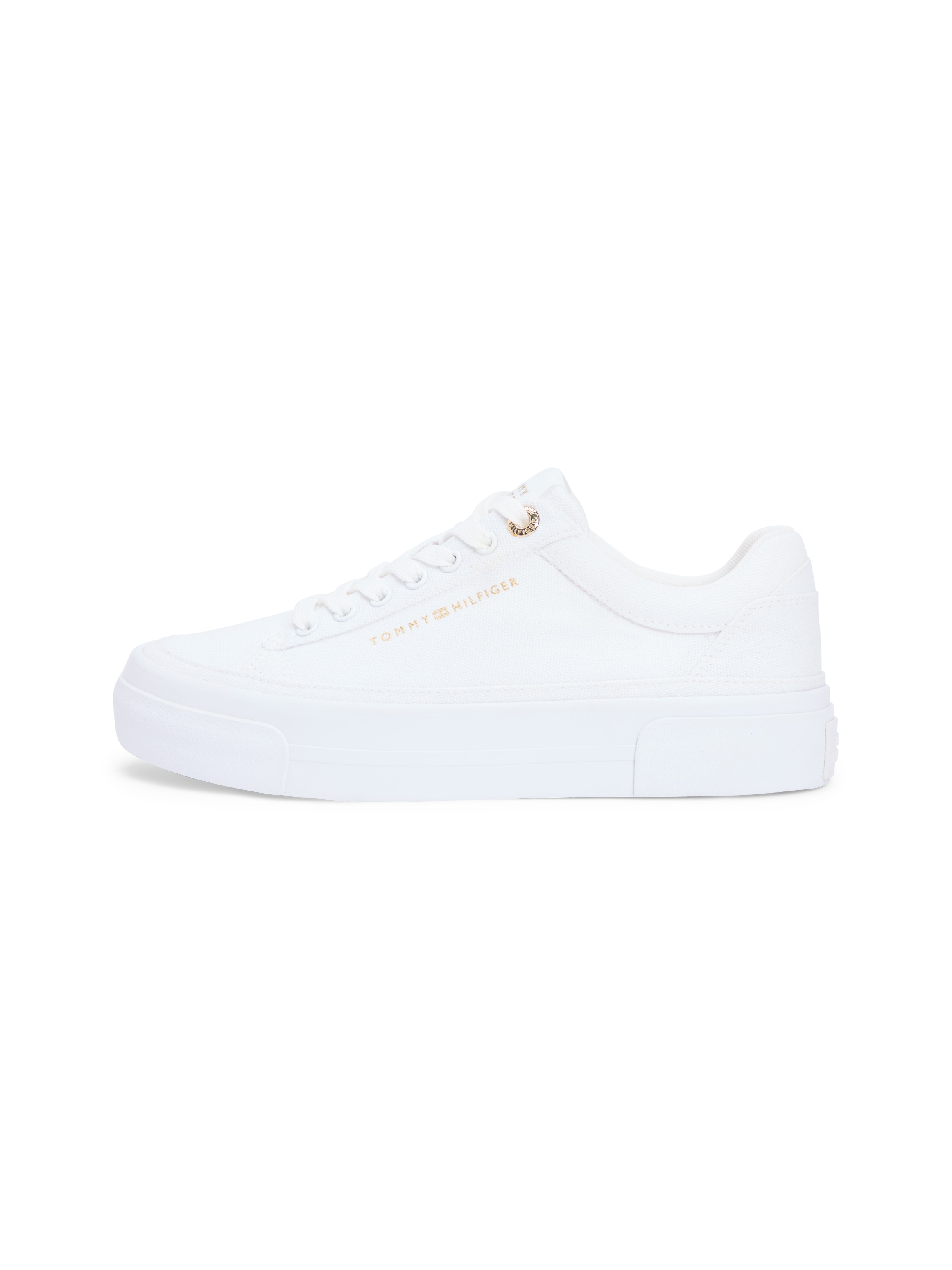 Tommy Hilfiger Plateausneaker »TH FOXING PLATFORM CANVAS«  Freizeitschuh, Schnürschuh, Halbschuh mit Schaftrand-Polsterung