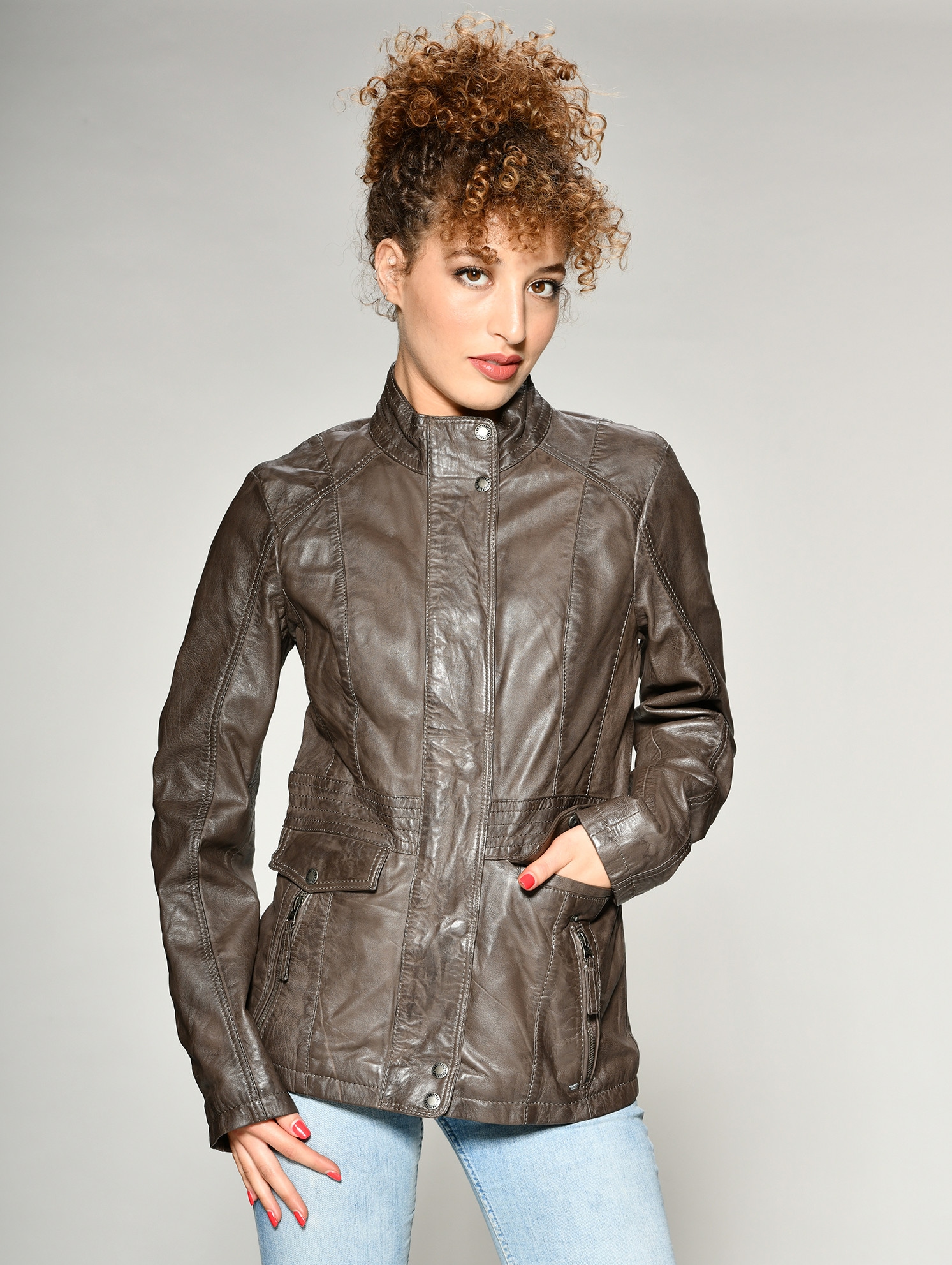MUSTANG Langjacke »Lederjacke Jasmin«