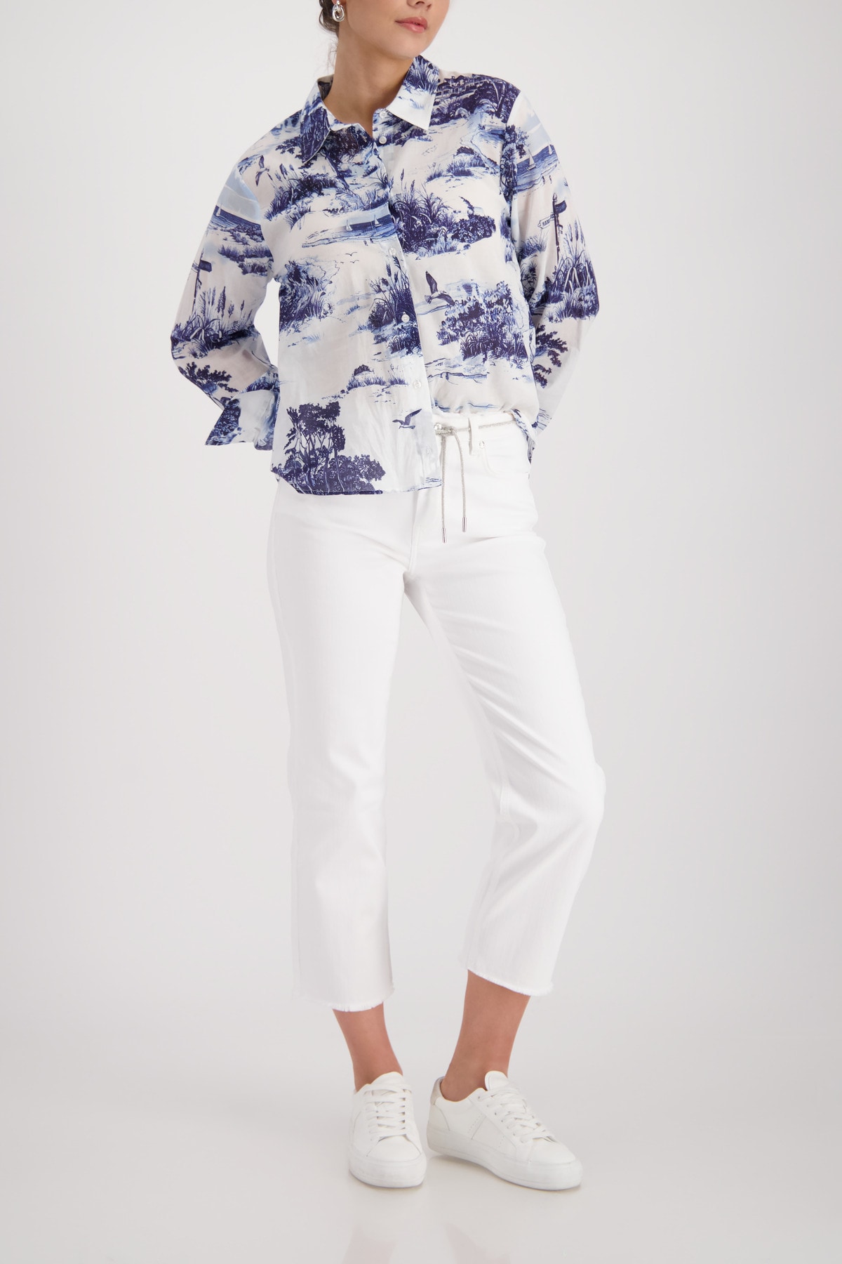 Monari 7/8-Hose  Regular fit mit Kordelgürtel