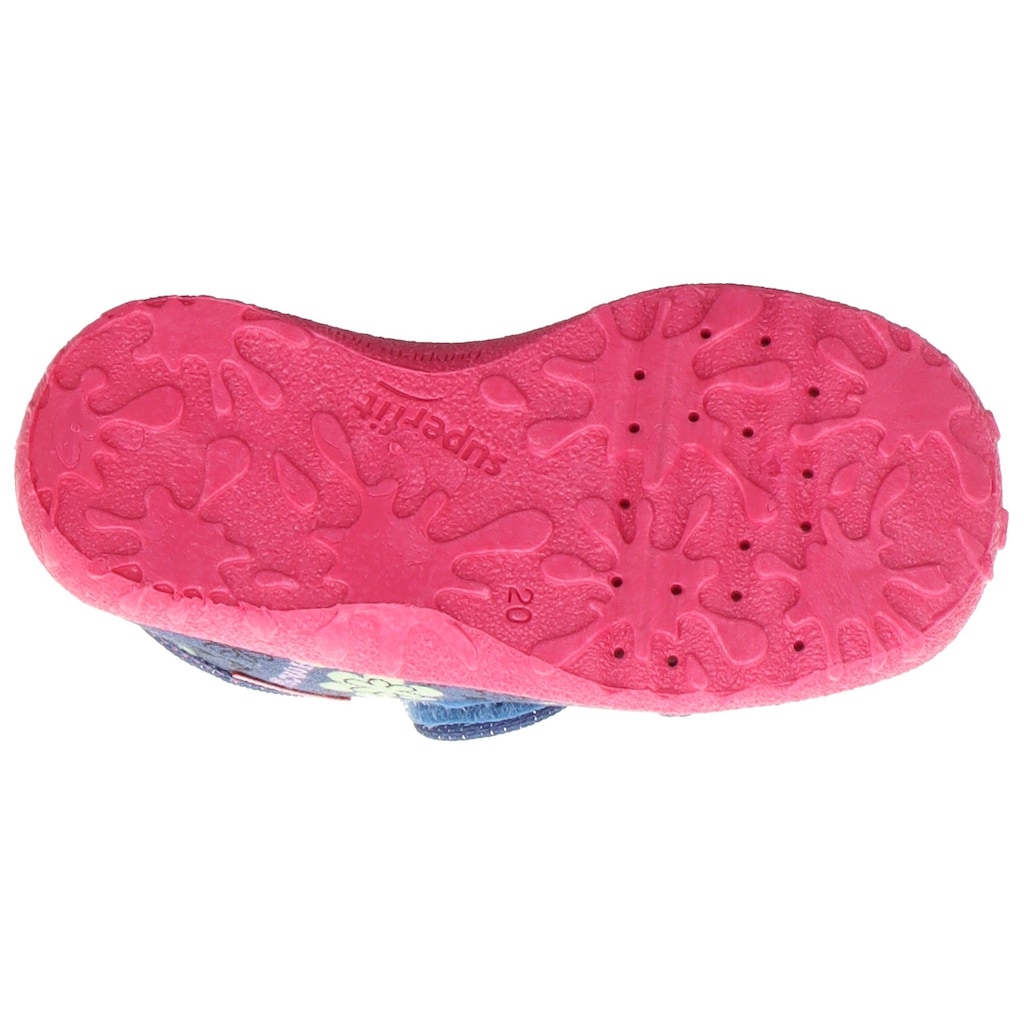 Superfit Hausschuh »SPOTTY WMS: Mittel«, Klettschuh, Kindergarten Schuhe mit Klettriegel