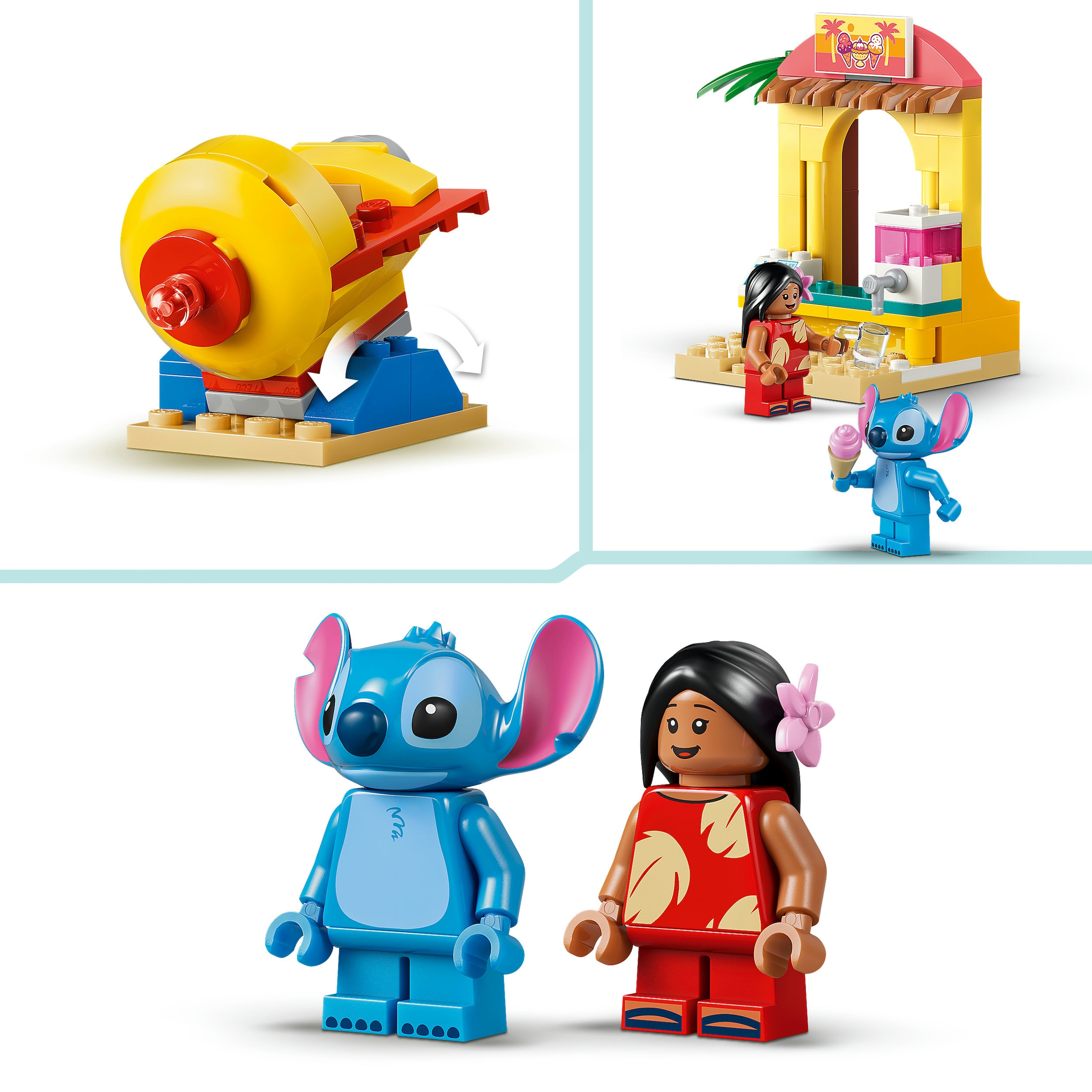 LEGO® Konstruktionsspielsteine »Spaß am Strand mit Lilo und Stitch (43280), LEGO Disney Classic« Made in Europe