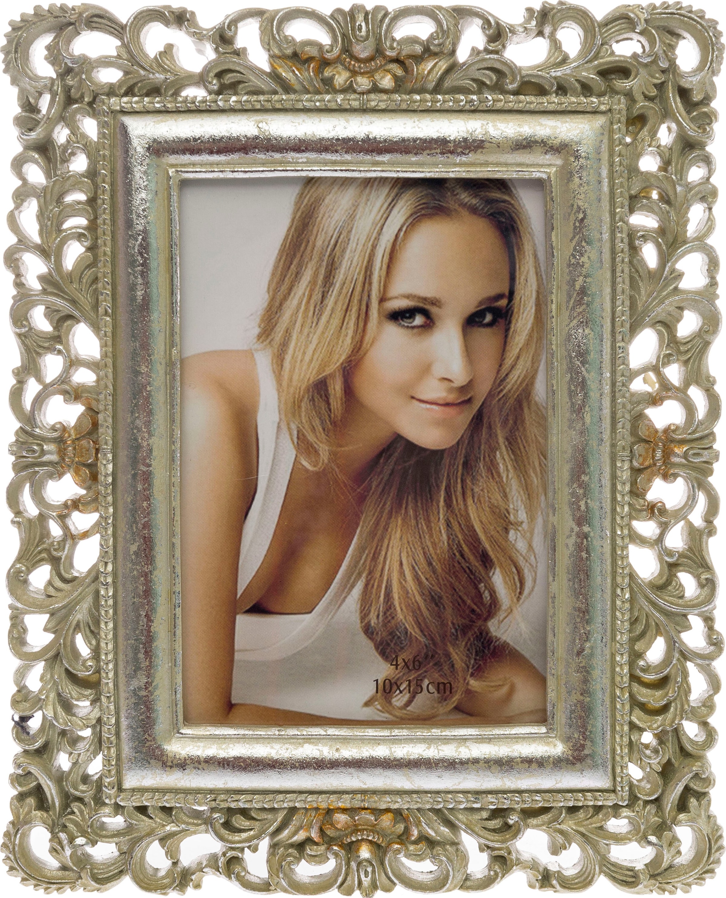 Myflair Möbel & Accessoires Bilderrahmen »Anissa I klein, gold«, Fotorahmen im prunkvollen Look, Bildformat 10x15 cm