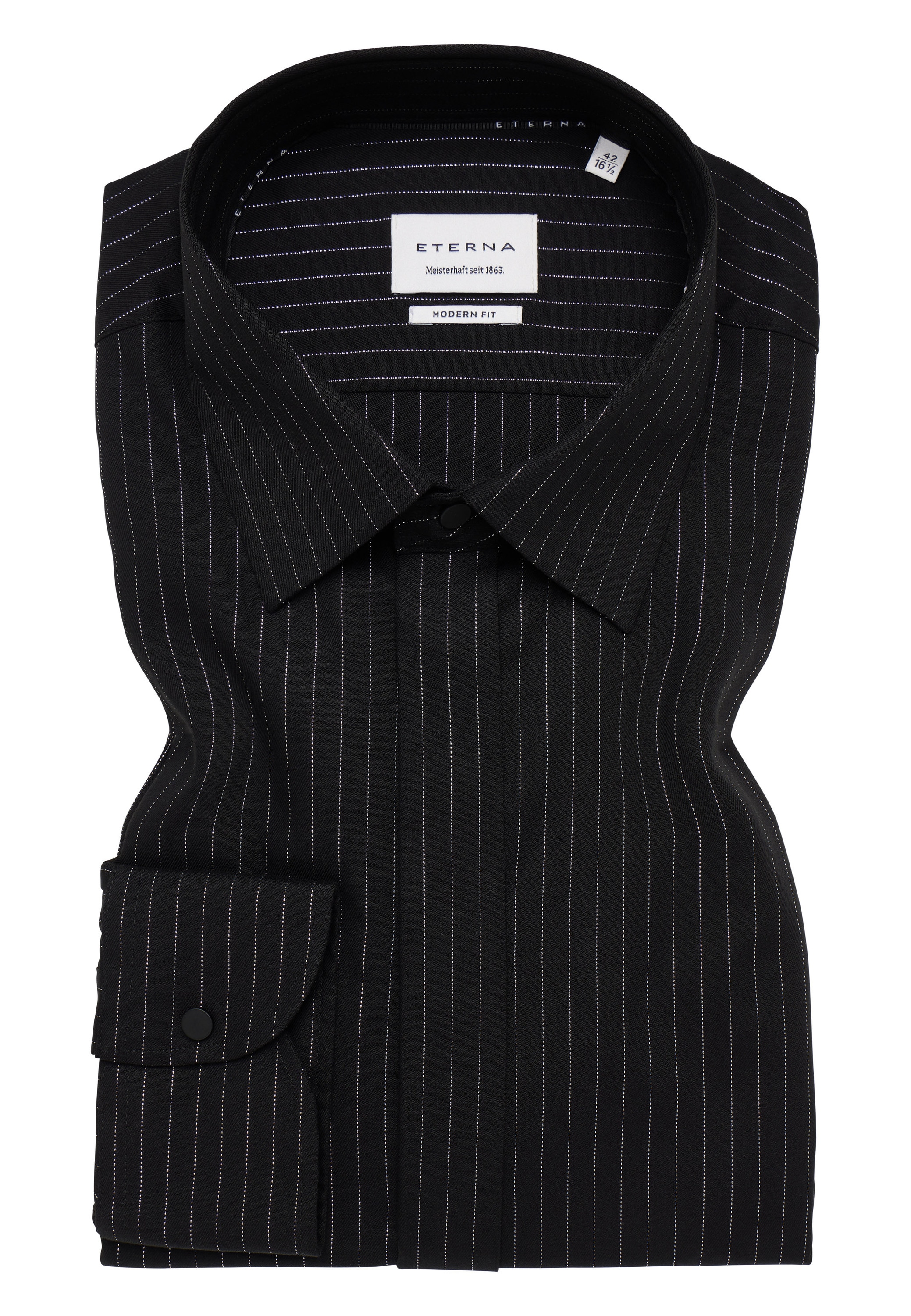 Eterna Langarmhemd »MODERN FIT« EASY IRON (bügelleicht)