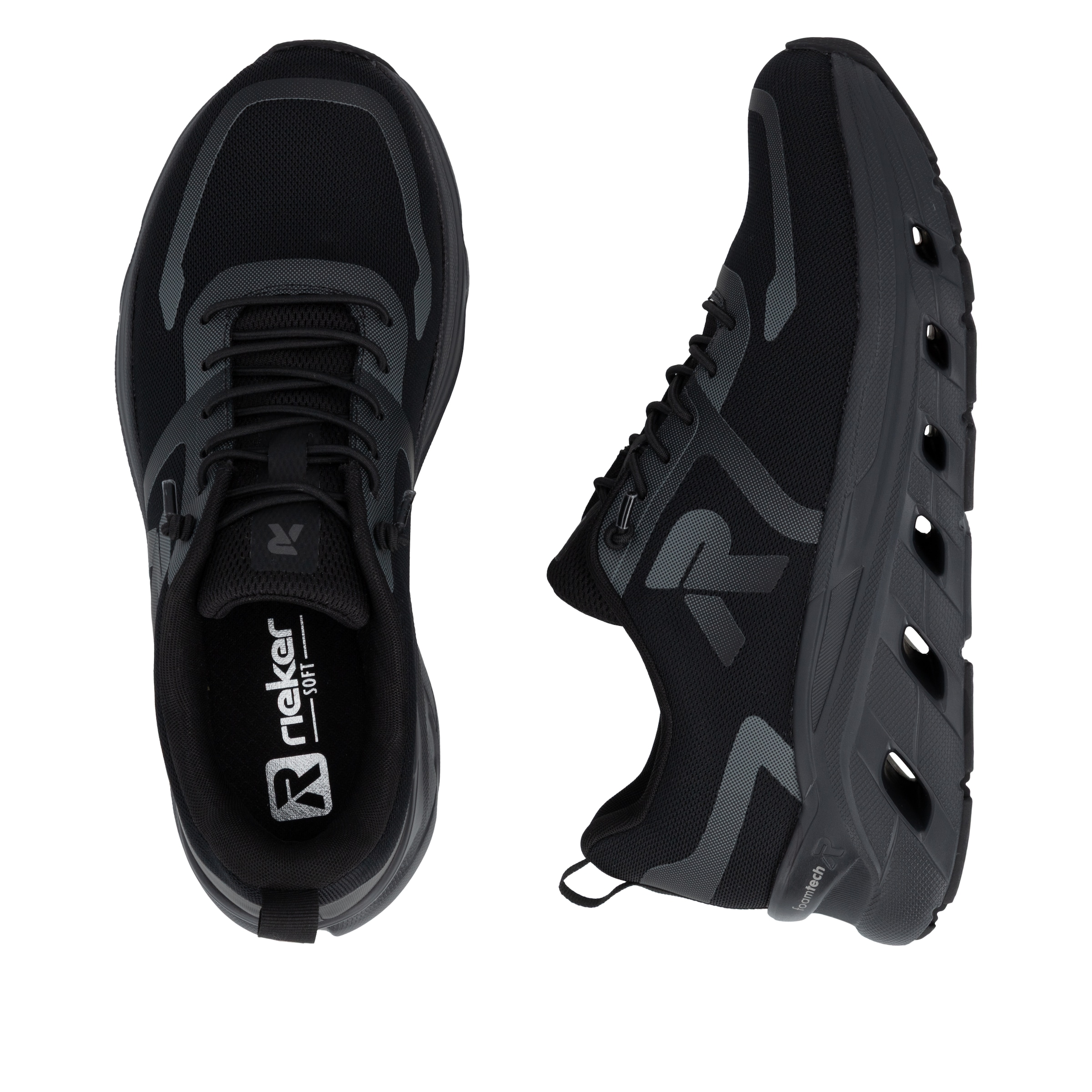 RIEKER Sport Slip-On Sneaker  Sportschuh, Freizeitsneaker, Halbschuh zum Schlupfen