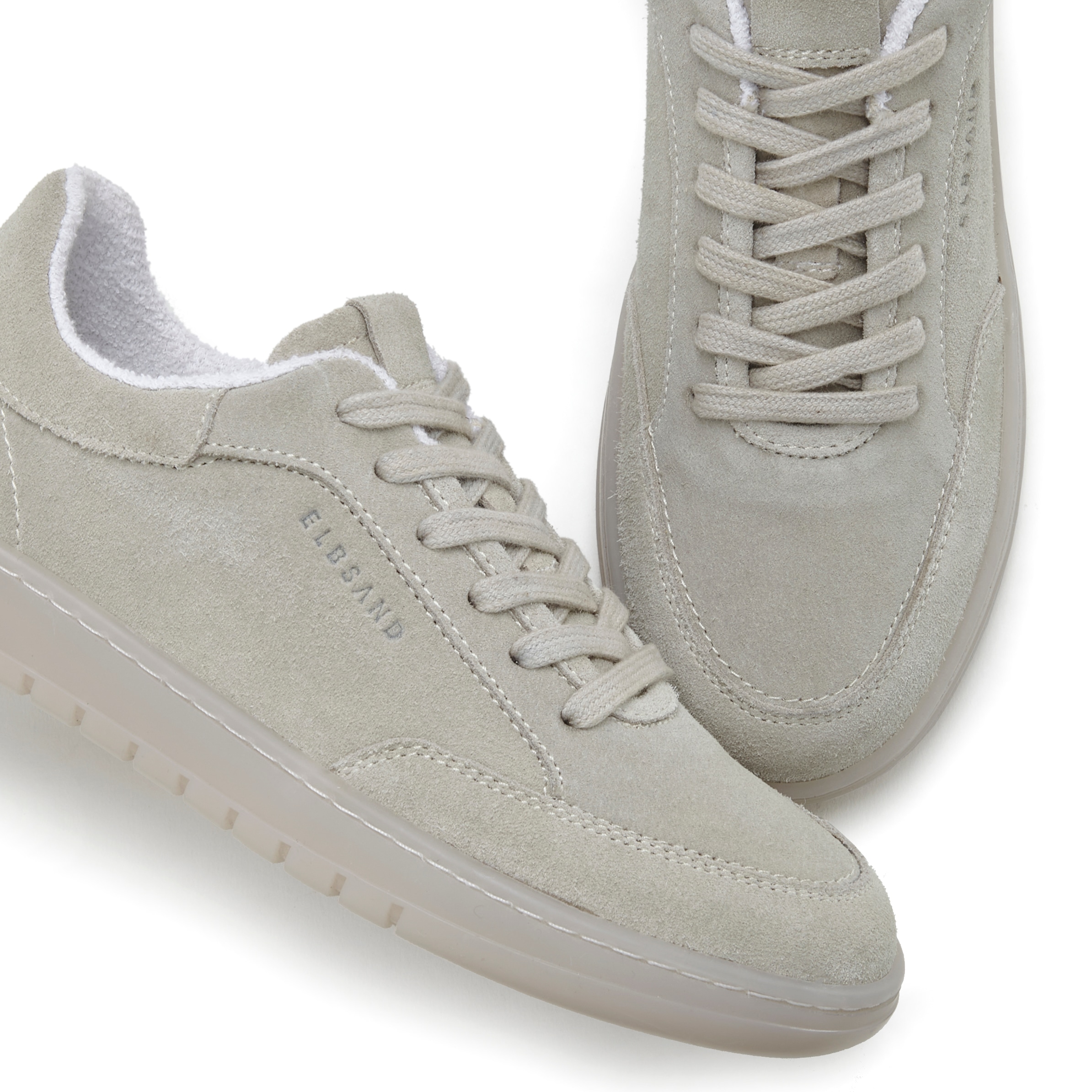 Elbsand Sneaker, Schnürhalbschuh, Freizeitschuh aus Leder mit Frottee Innenfutter