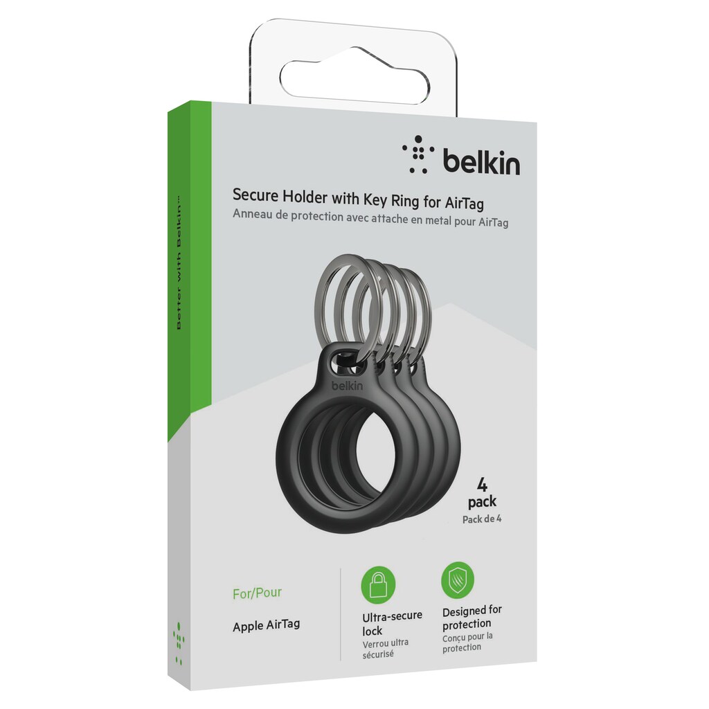 Belkin Schlüsselanhänger »Secure Holder (4er-Pack)«, (4 tlg.)