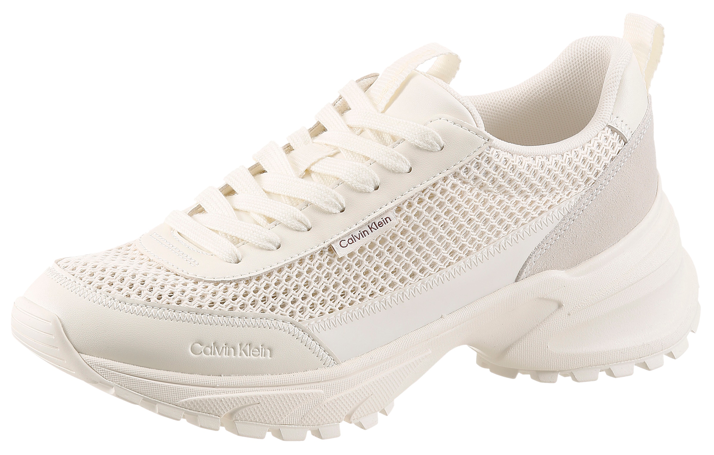 Calvin Klein Plateausneaker »HIKE RUNNER LACEUP MESH«  Chunky Sneaker, Halbschuh, Freizeitsneaker mit Profilsohle