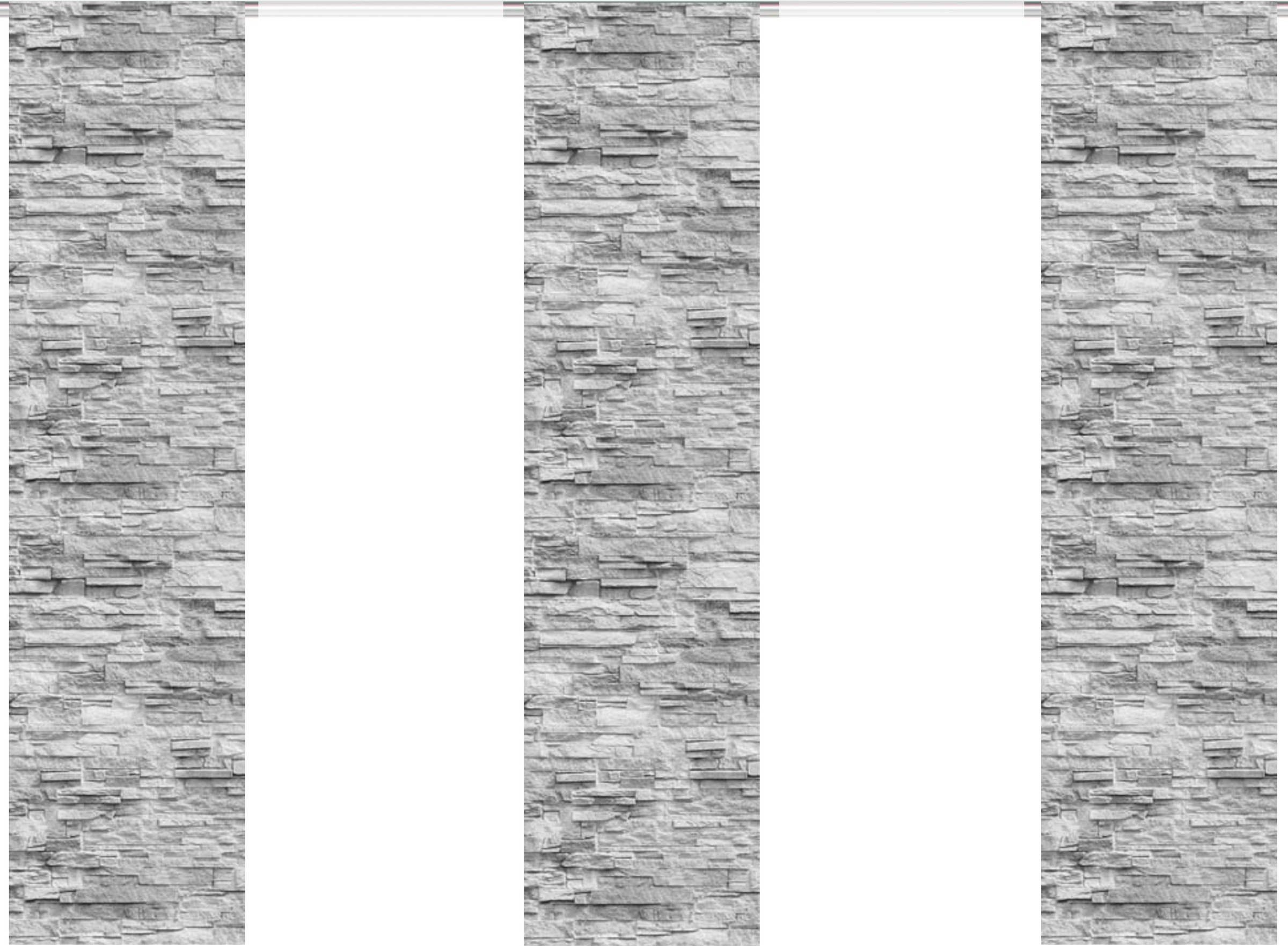 HOME WOHNIDEEN Schiebegardine »WALLI«, (5 St.), HxB: 245x60, 5er Set