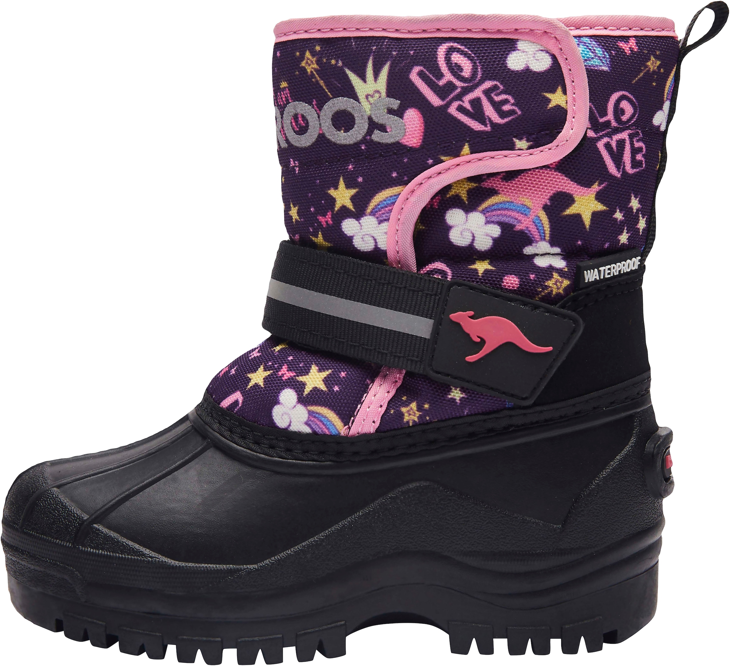 KangaROOS Winterstiefel »K-Shell II«, Snowboots, Winterboots, Winterschuhe, mit Klettverschluss