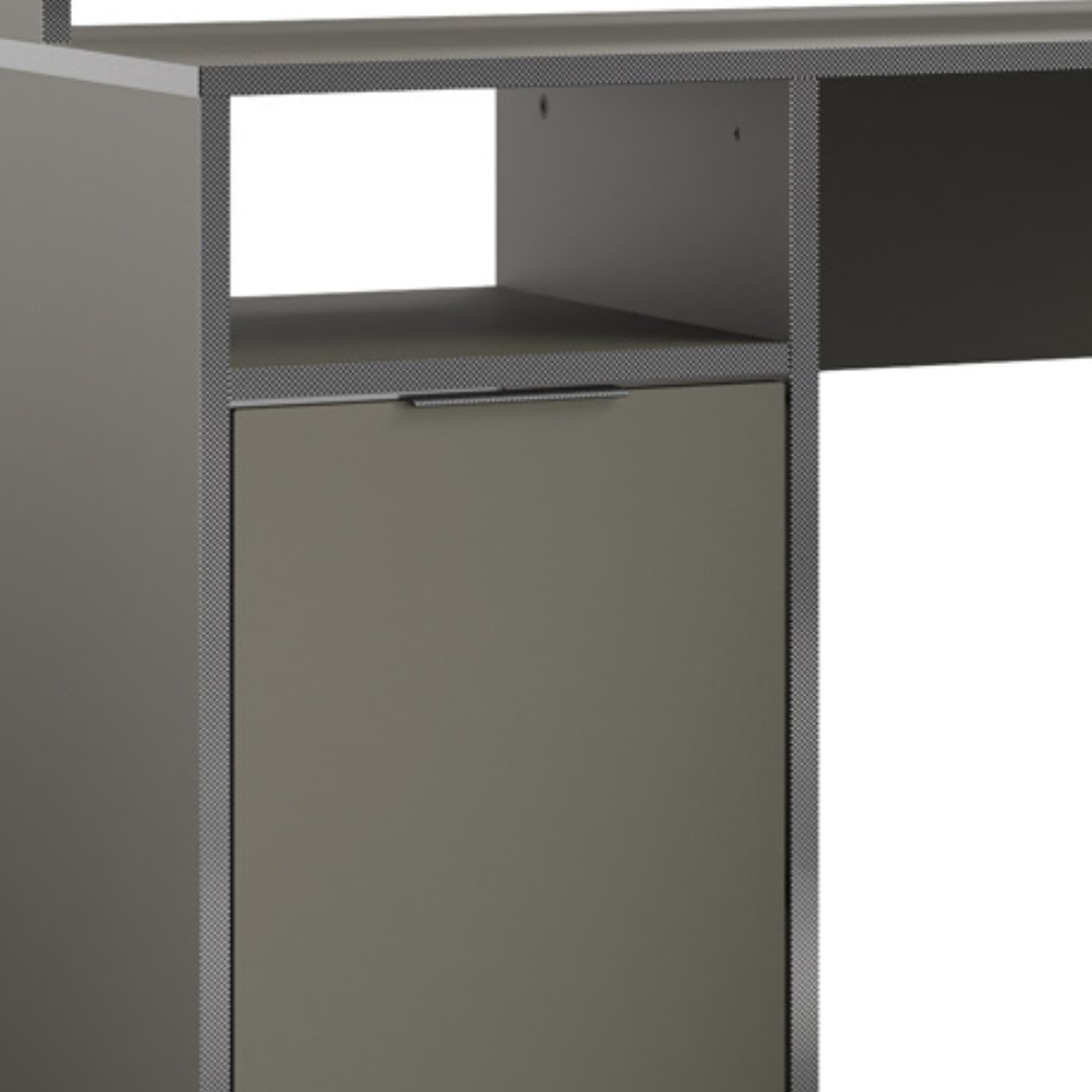 INOSIGN Eckschreibtisch »Omaha«, Gamingtisch mit Tür, Towerfach und Monitorablage, Breite 139 cm