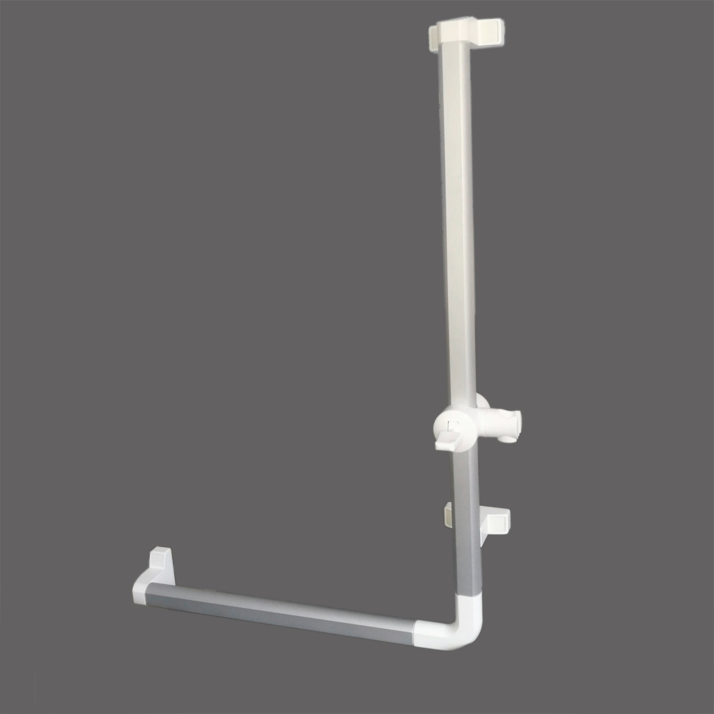 pba Griff »Sicherheitsgriff L-Form mit Brausehalter barrierefrei«, (1 St.), Maximale Belastbarkeit bis 150 kg