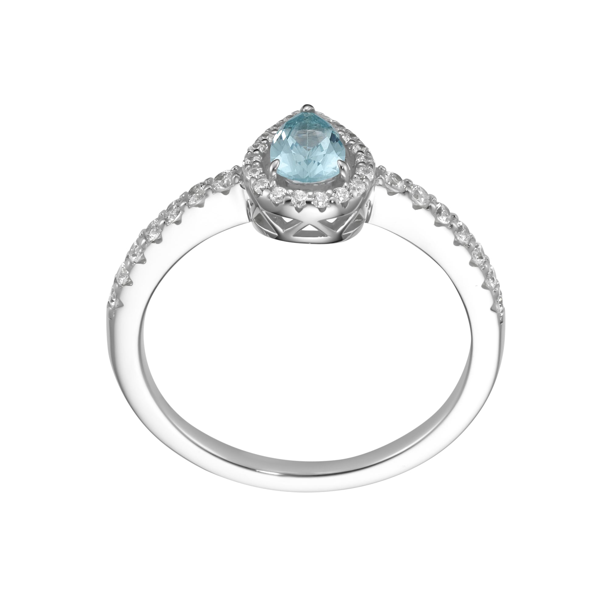 GIORGIO MARTELLO MILANO Silberring »Ring synth. Saphir, Zirkonia weiß, Silber 925«