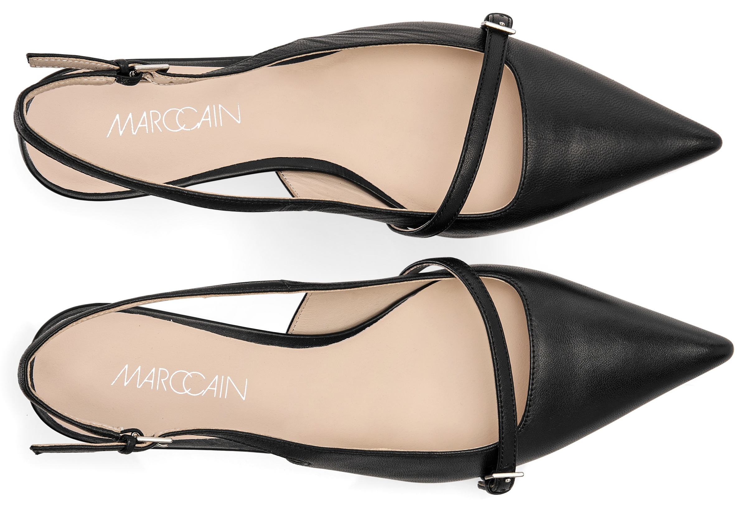 Marc Cain Slingpumps, Stiletto, Festtagsschuh, Pumps in spitzer Form