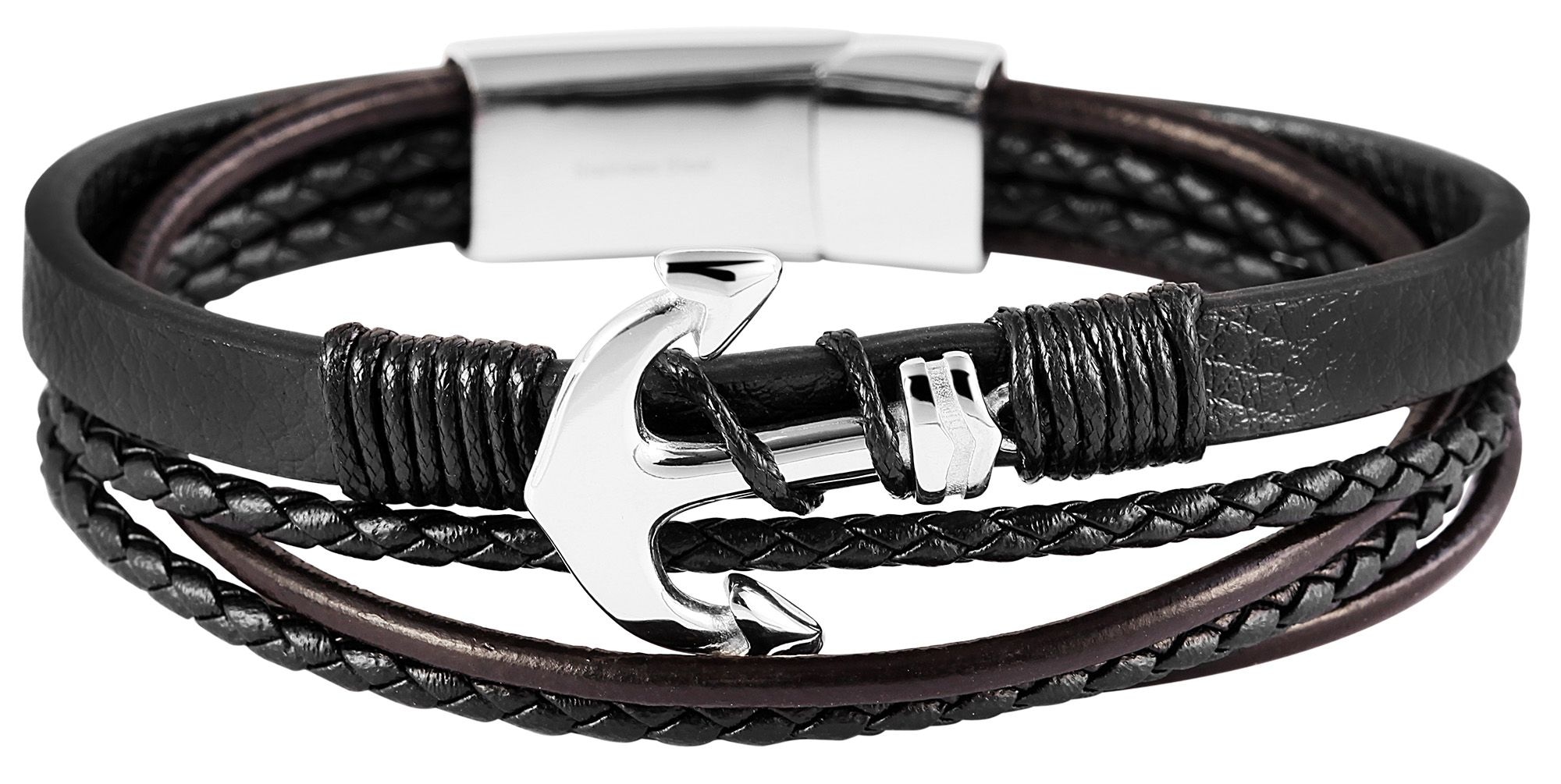Adelia´s Armband »Unisex Armband aus Leder 22,5 cm«